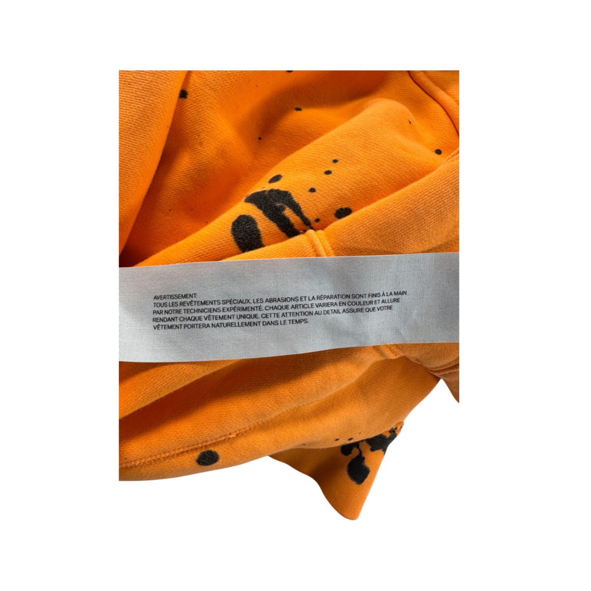 Purple Brand Splatter Orange & Black Hoodie