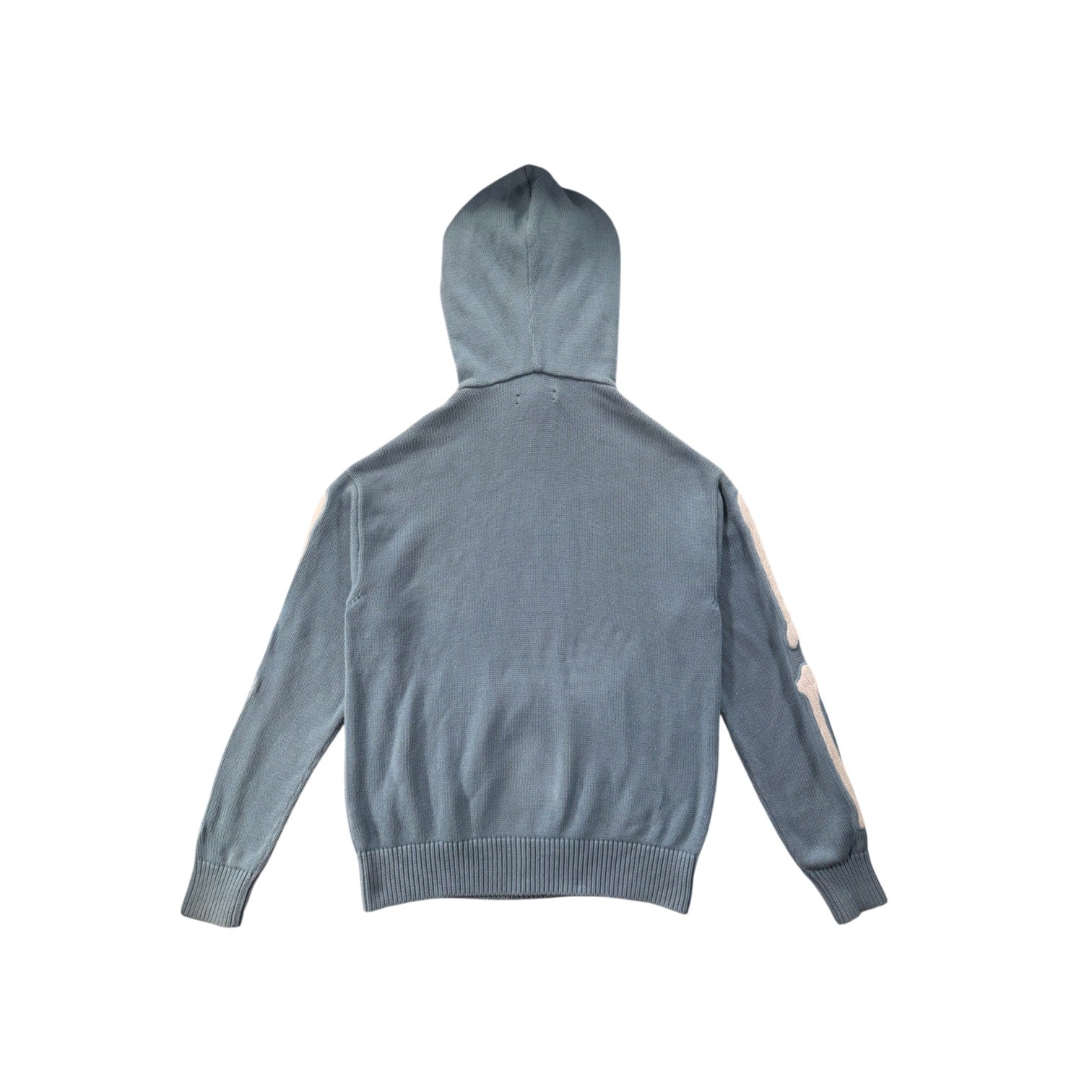 Amiri Knit Bones Blue & White Hoodie
