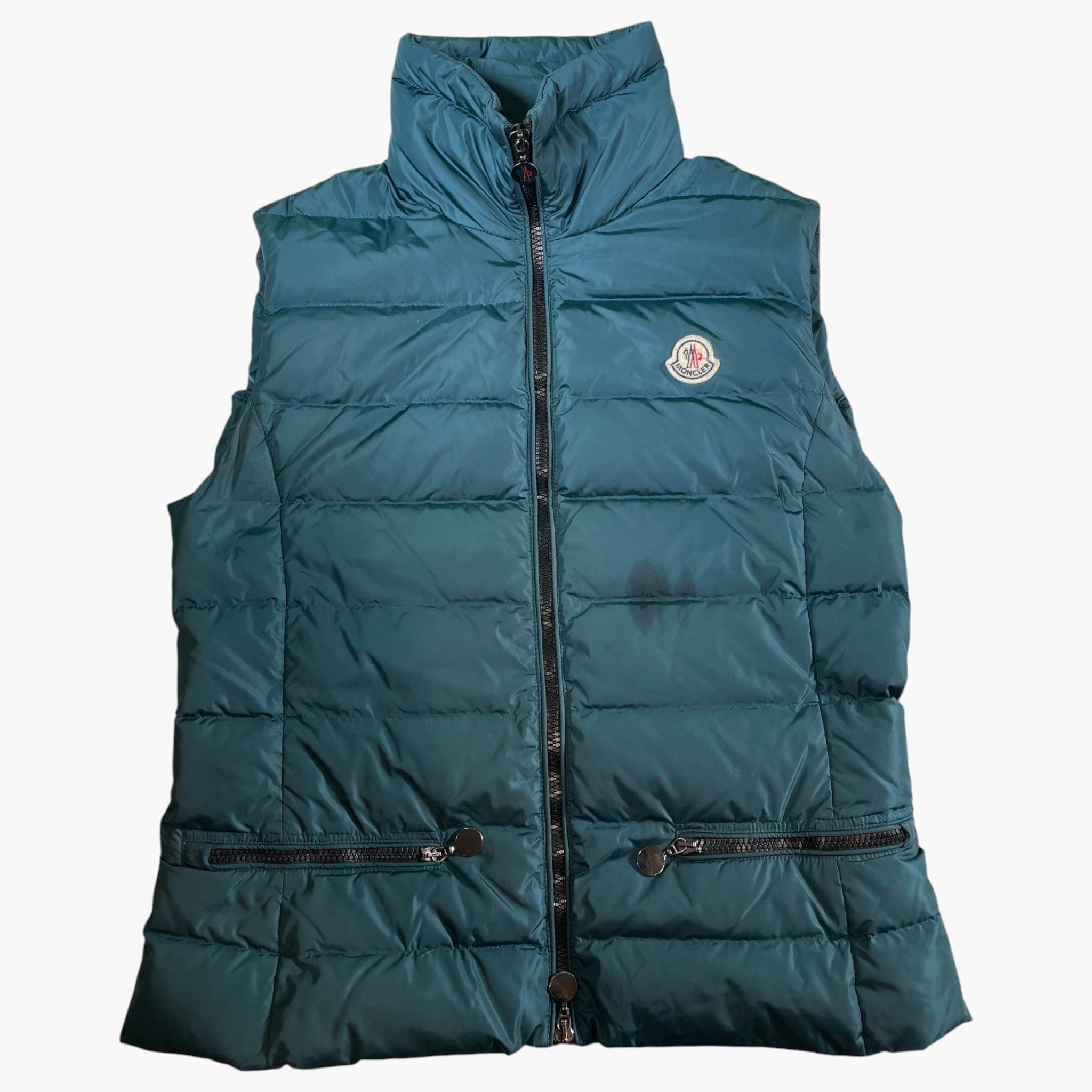 Moncler Buckle (Women's 3) Green & Black Puffer Vest
