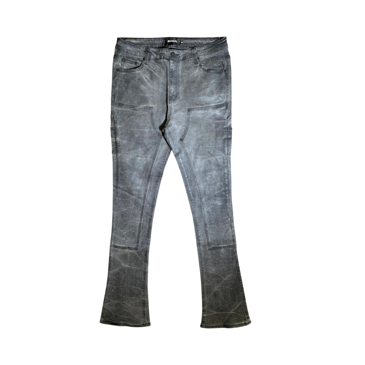 Guapi Wax Double Knee Grey Jeans