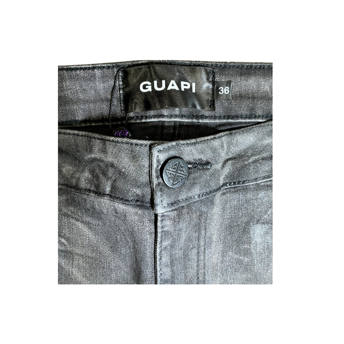 Guapi Wax Double Knee Grey Jeans