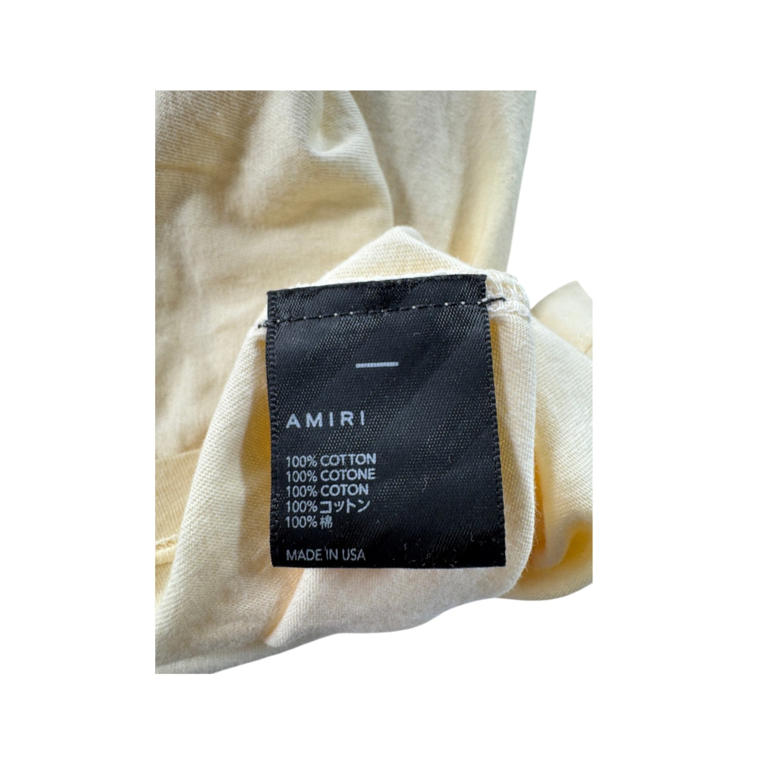 Amiri MA Logo Yellow Tee