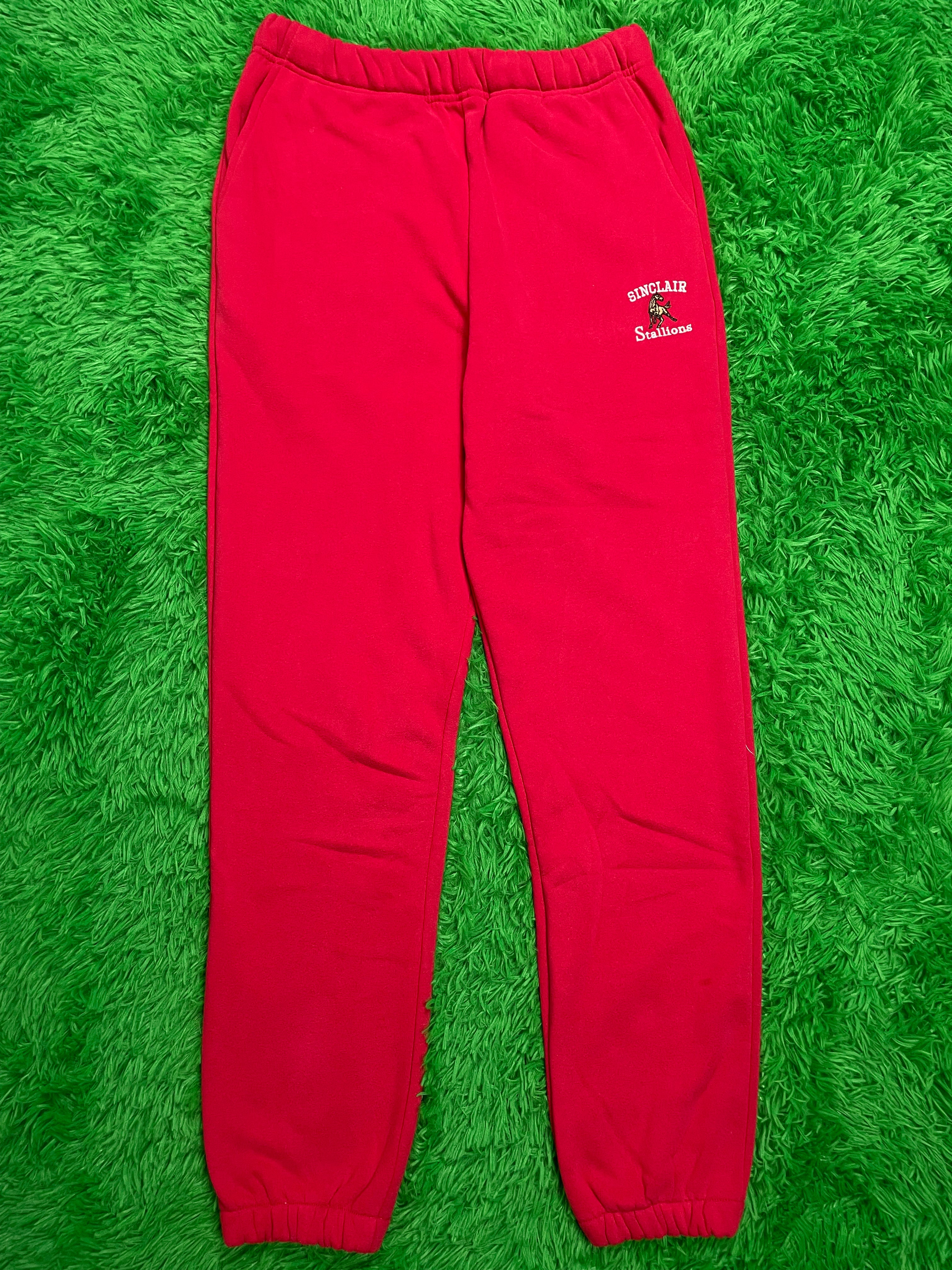 Sinclair Sweats Red Small New