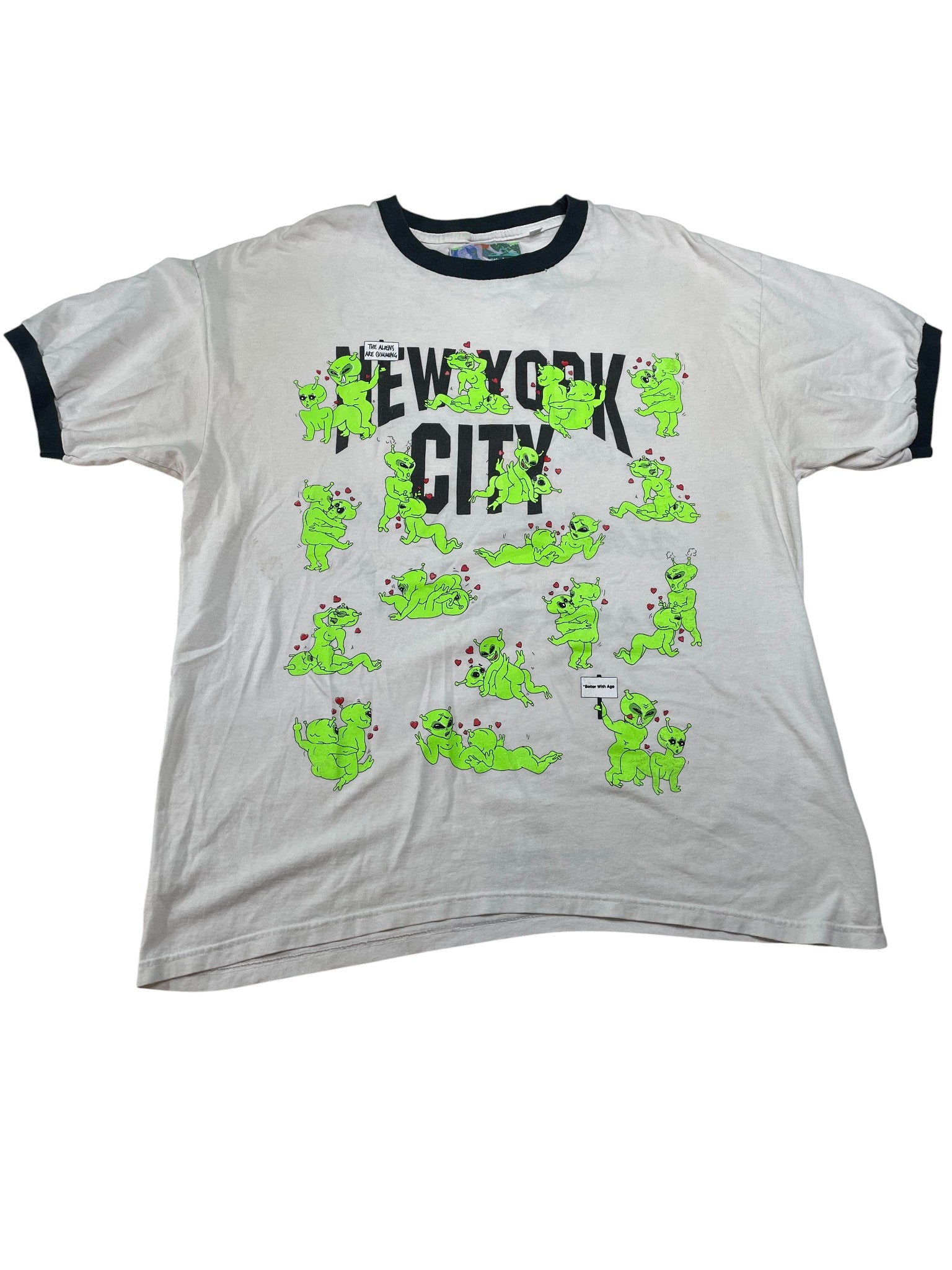 Better With Age 'Area 69' White Tee