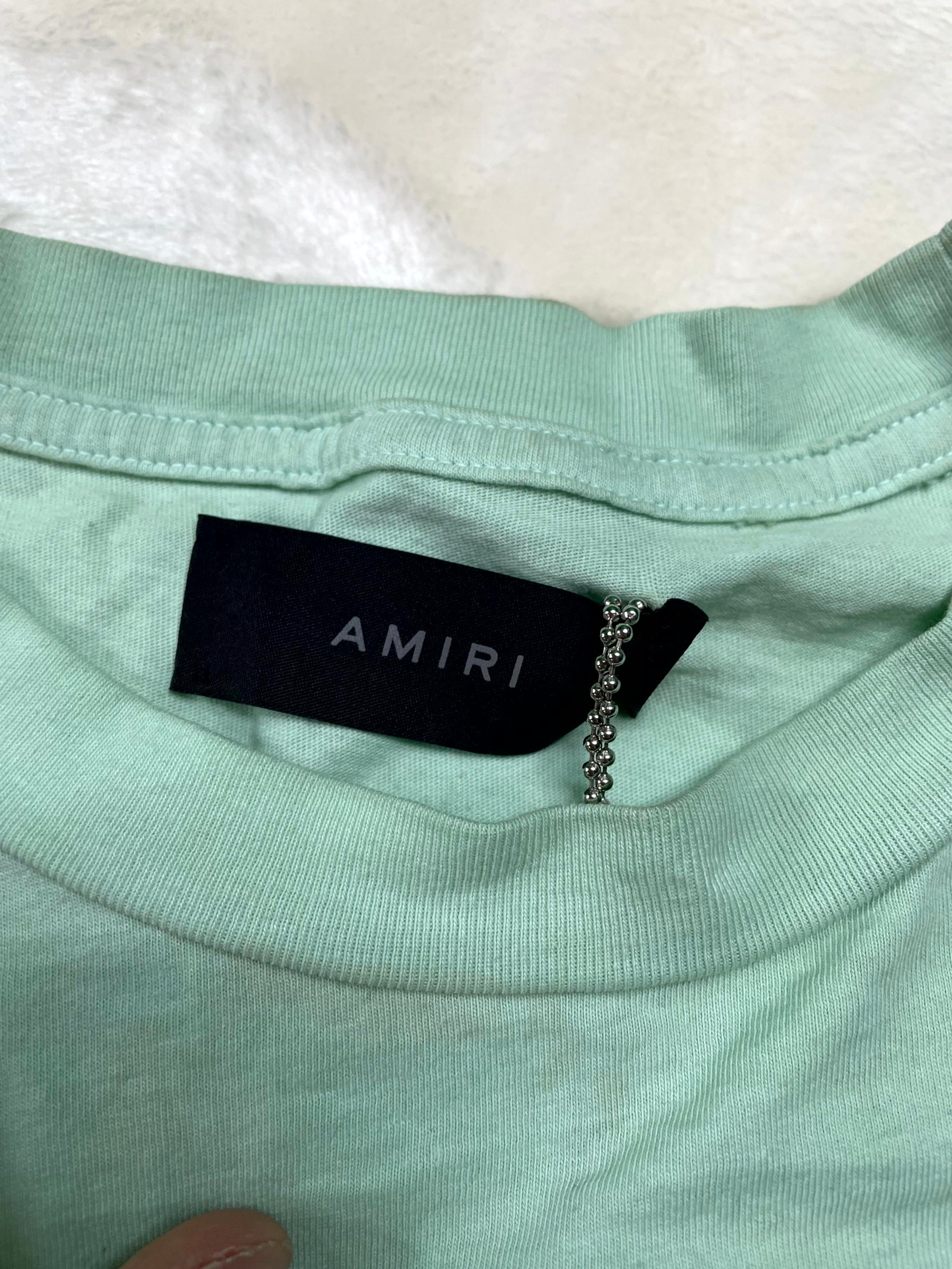 Amiri MA Core Logo Mint Tee