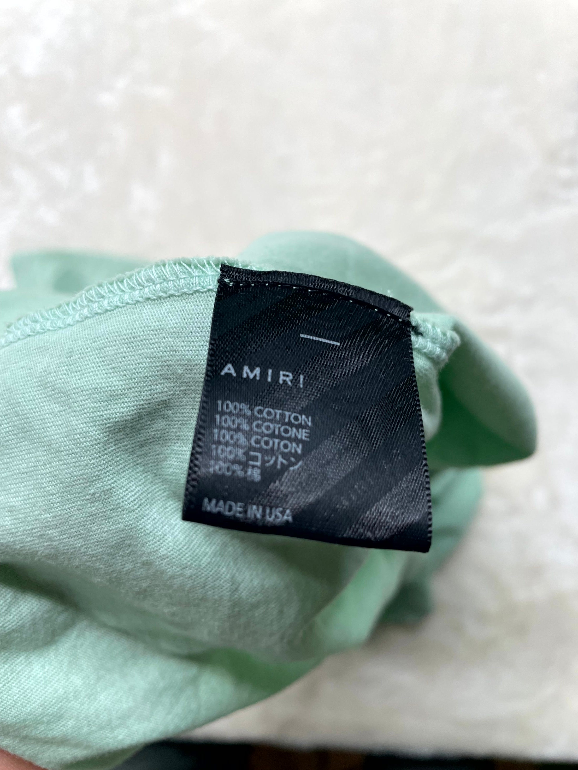Amiri MA Core Logo Mint Tee