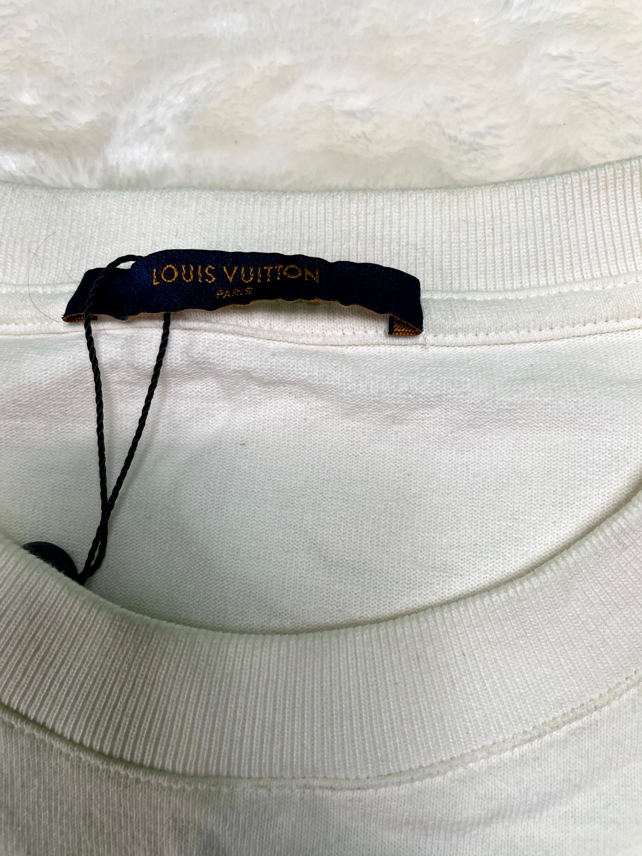 Louis Vuitton Smoke Logo White Tee