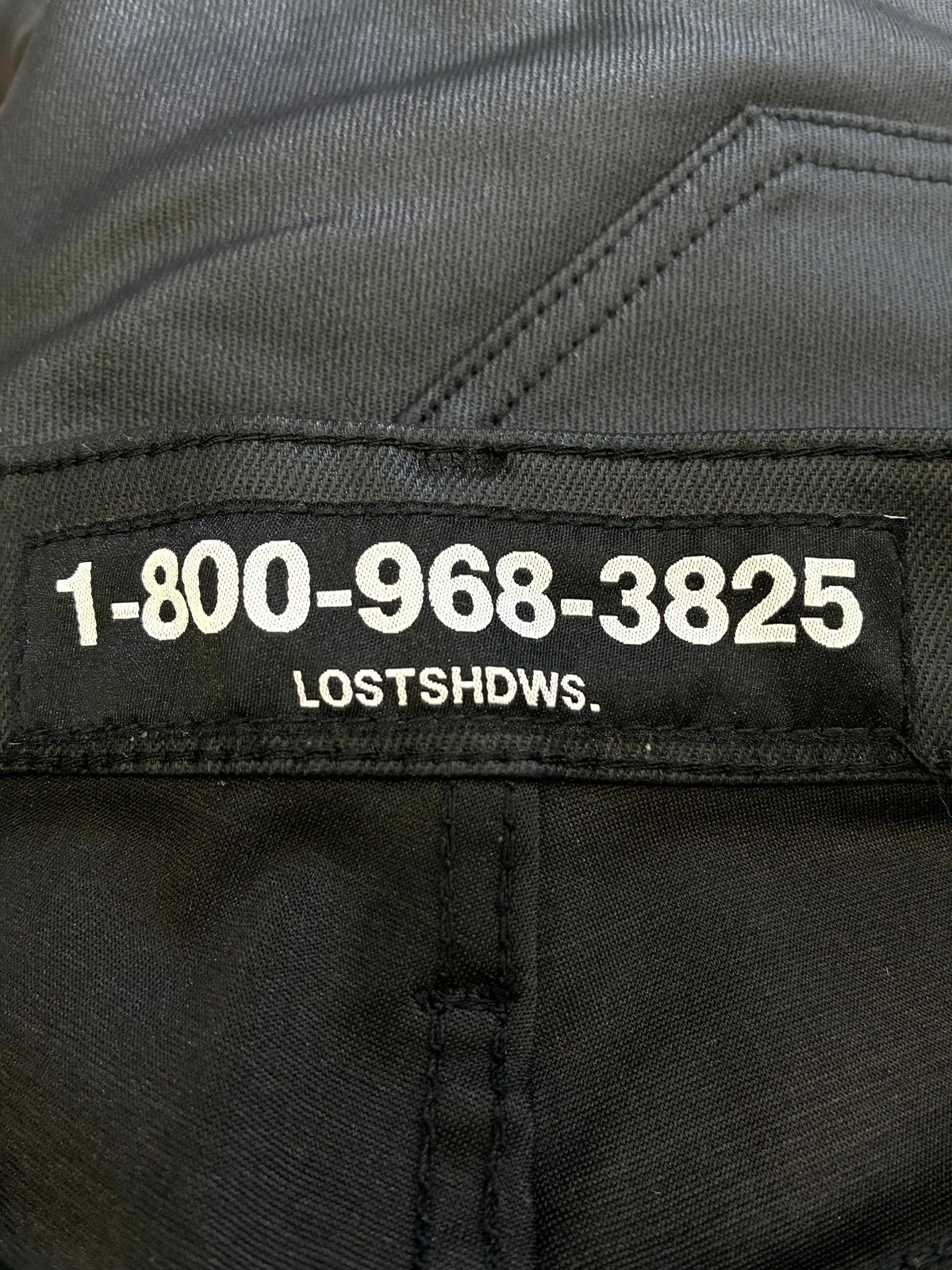 LOST SHDWS Wax Black & Bone Jeans