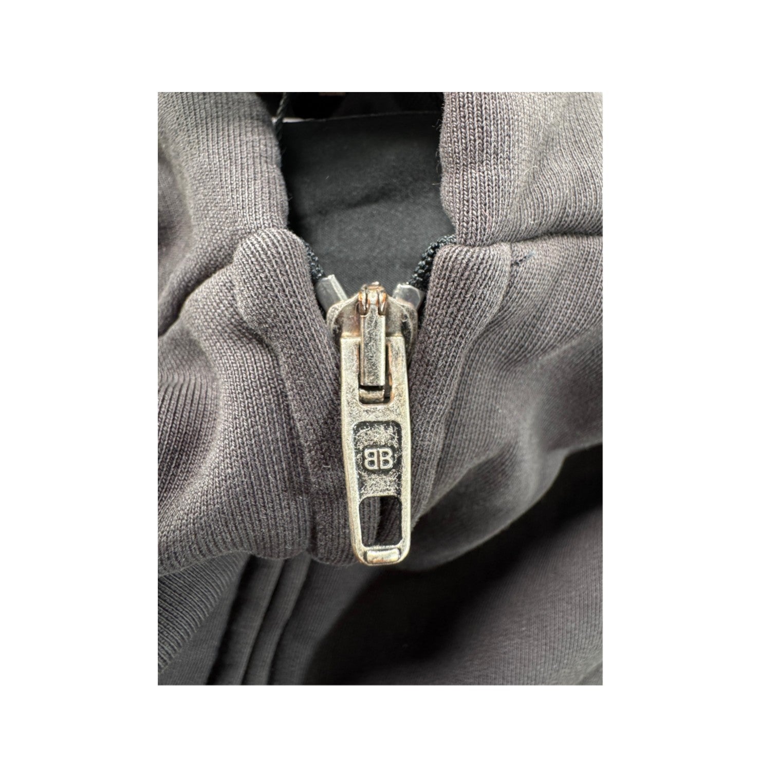 Balenciaga x eBay Zip Up Grey Hoodie