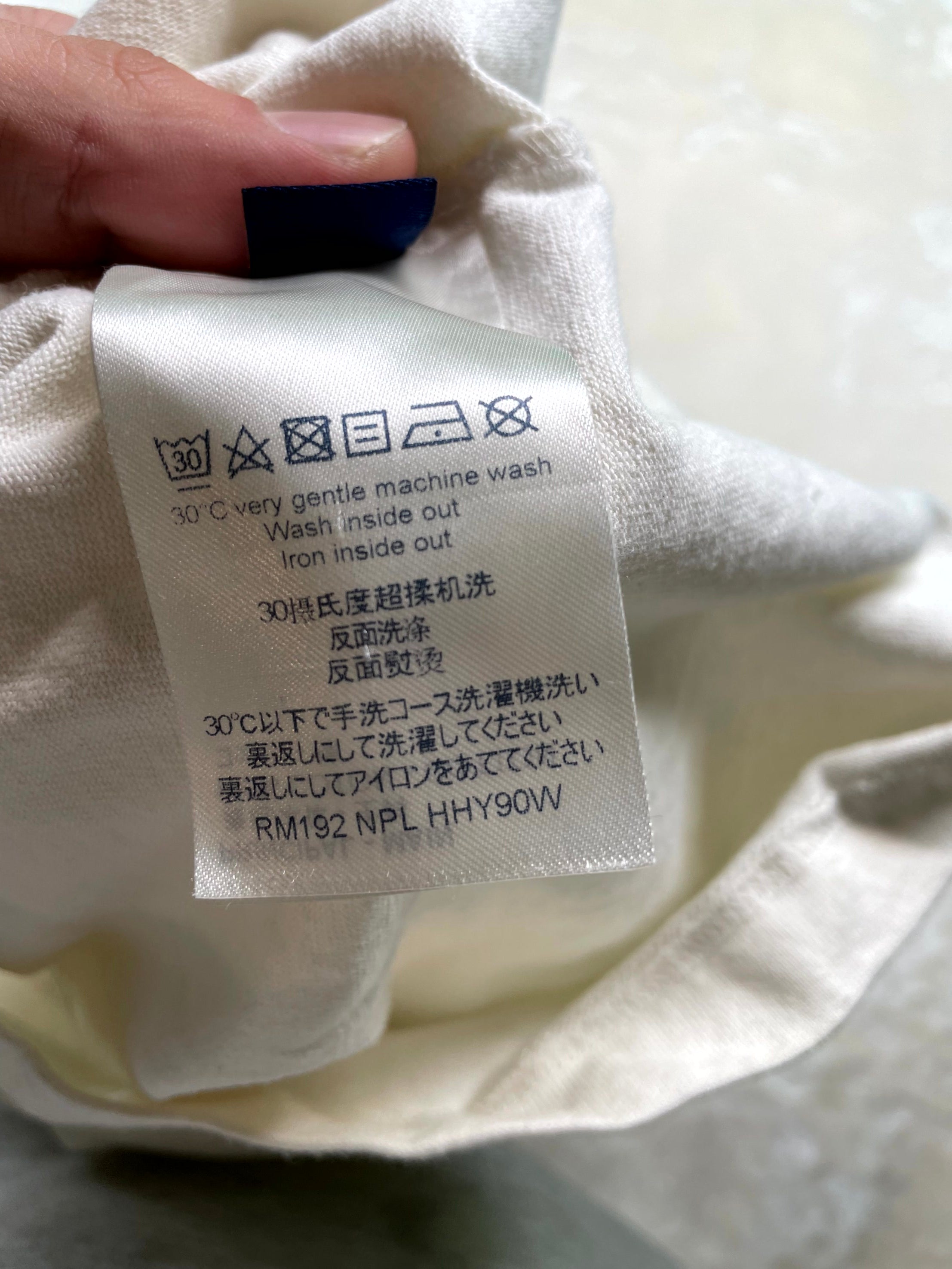 Louis Vuitton Smoke Logo White Tee