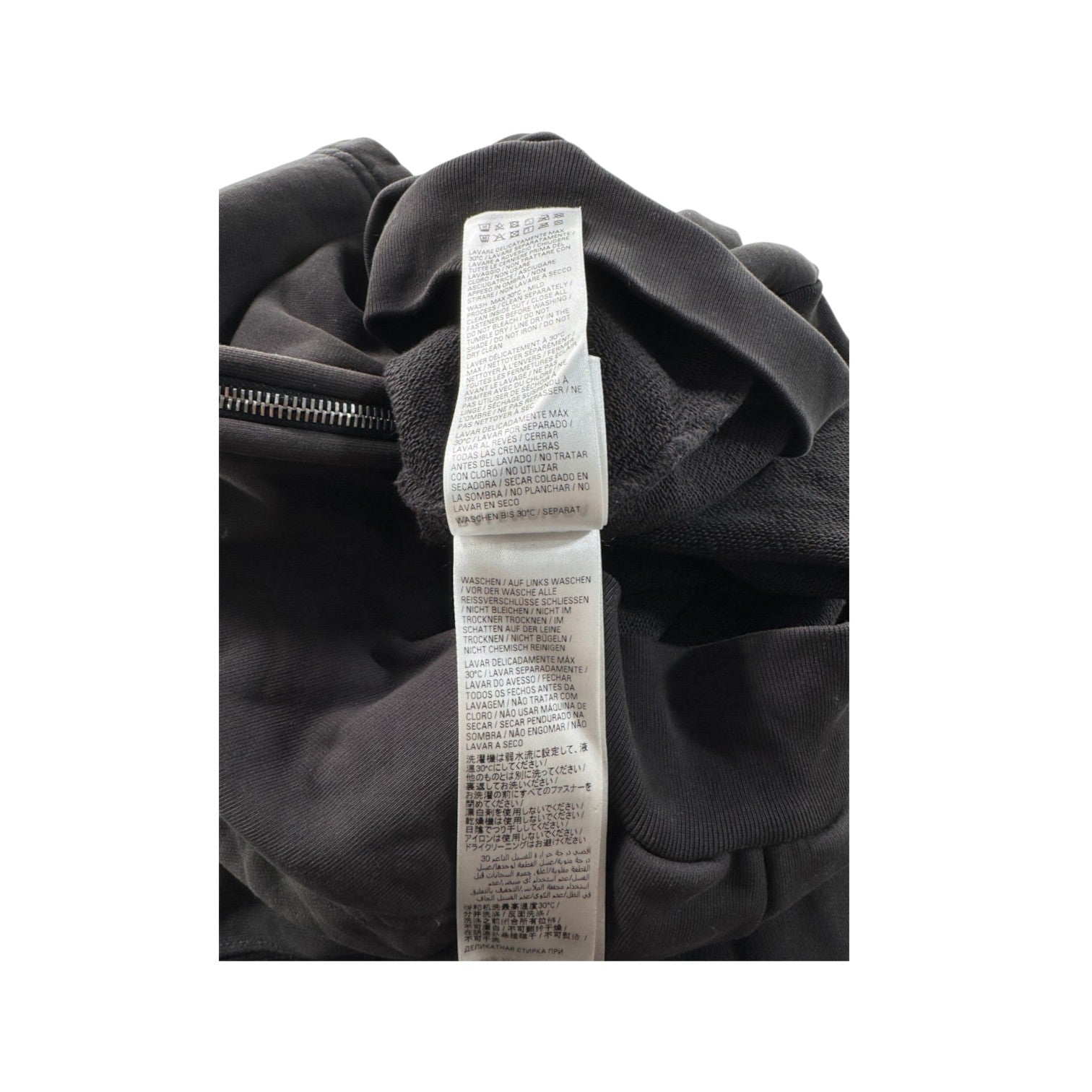 Balenciaga x eBay Zip Up Grey Hoodie
