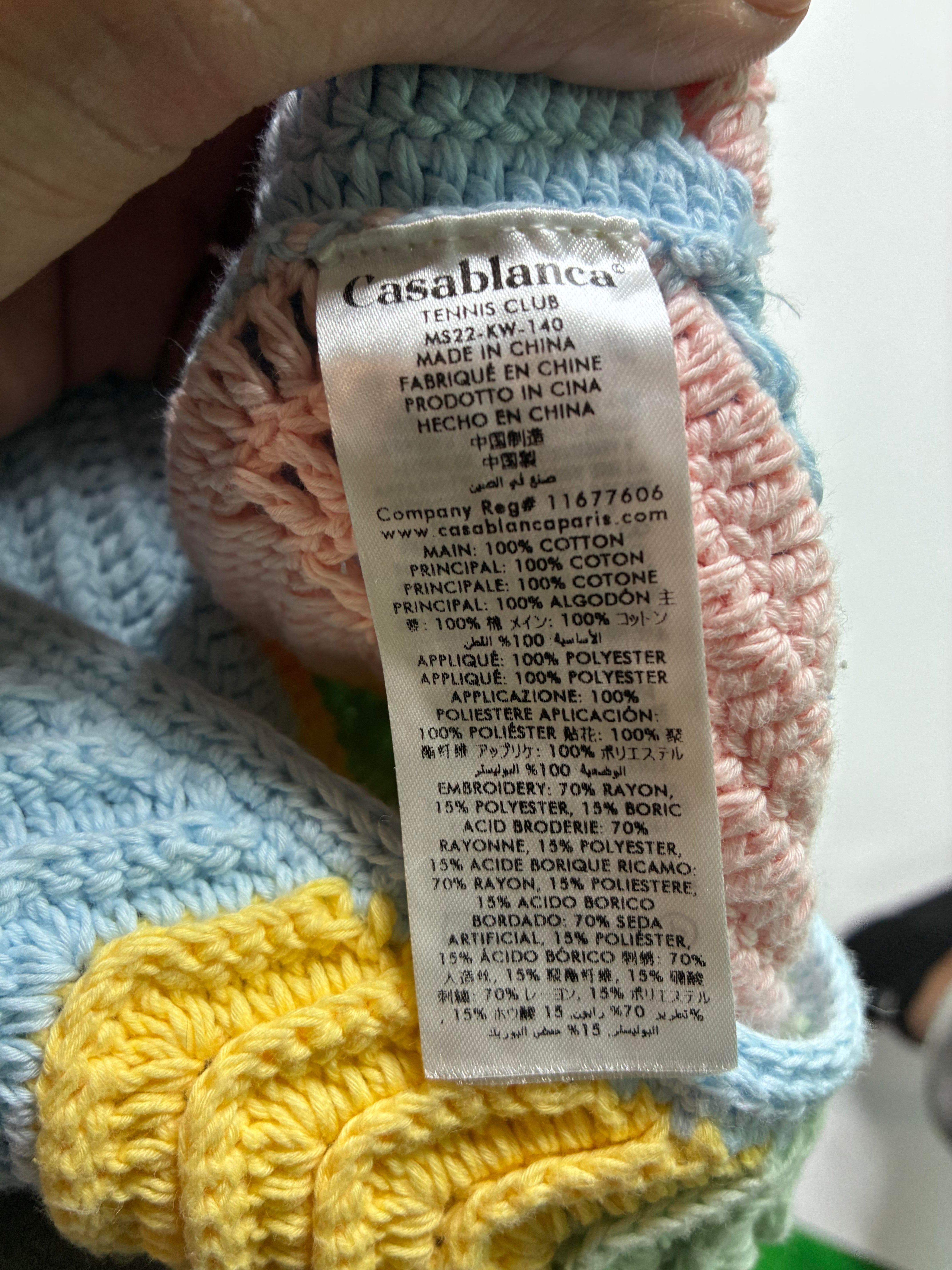 Casablanca 'Patch Knit Vacation' Multi Color Shirt