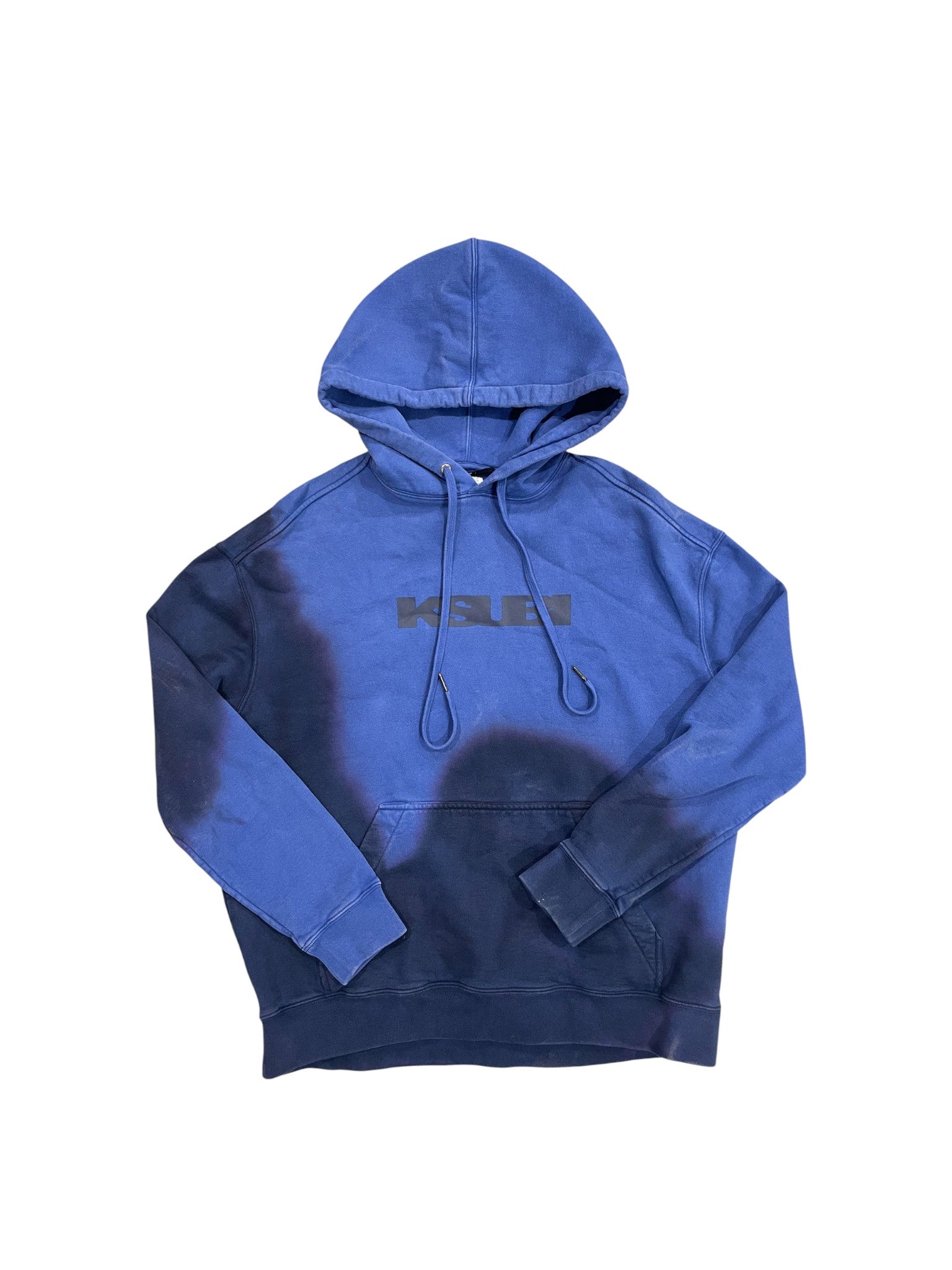Ksubi Logo Navy Blue Faded Hoodie