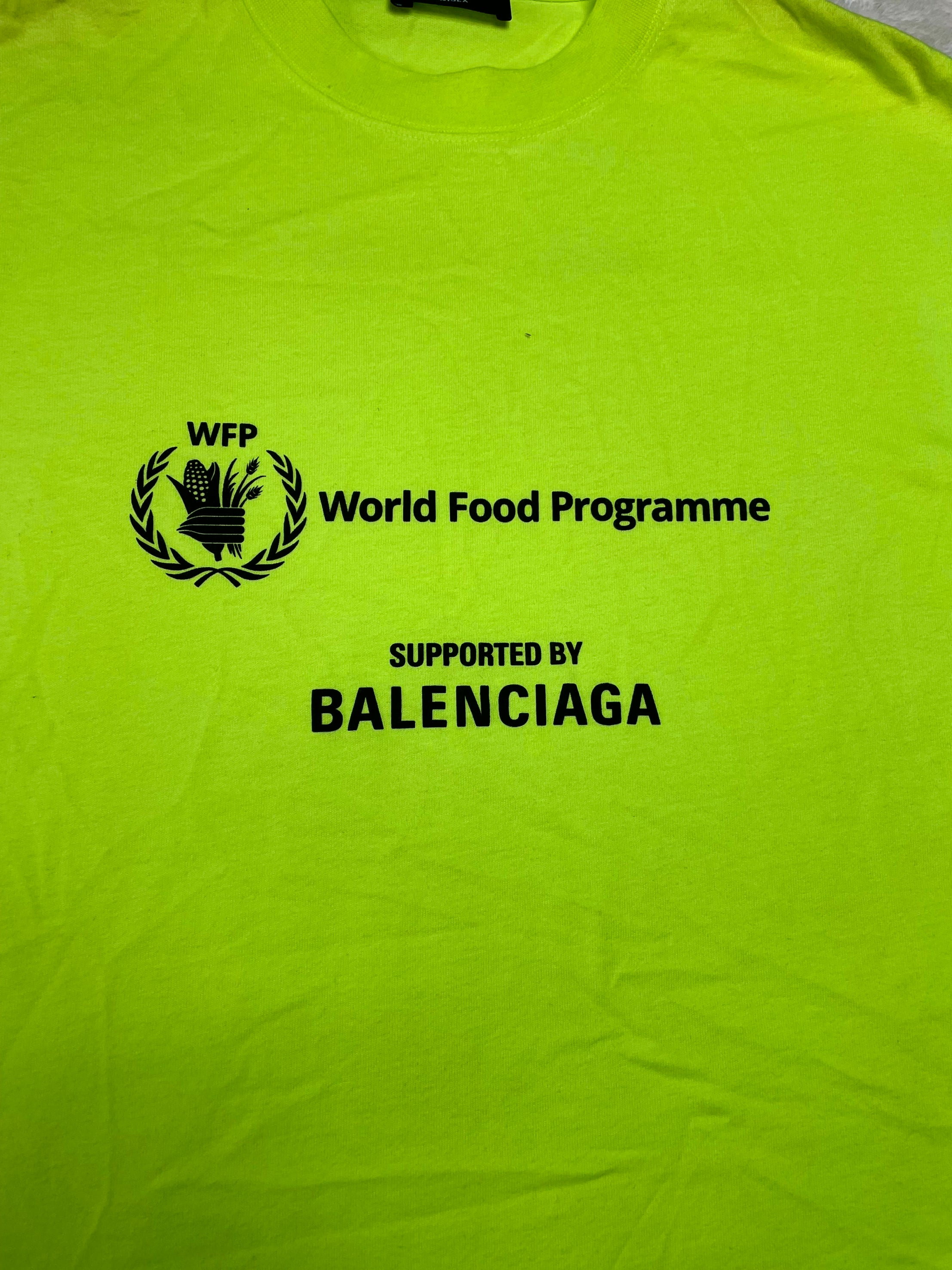 Balenciaga 'World Food Programme' Mint Tee