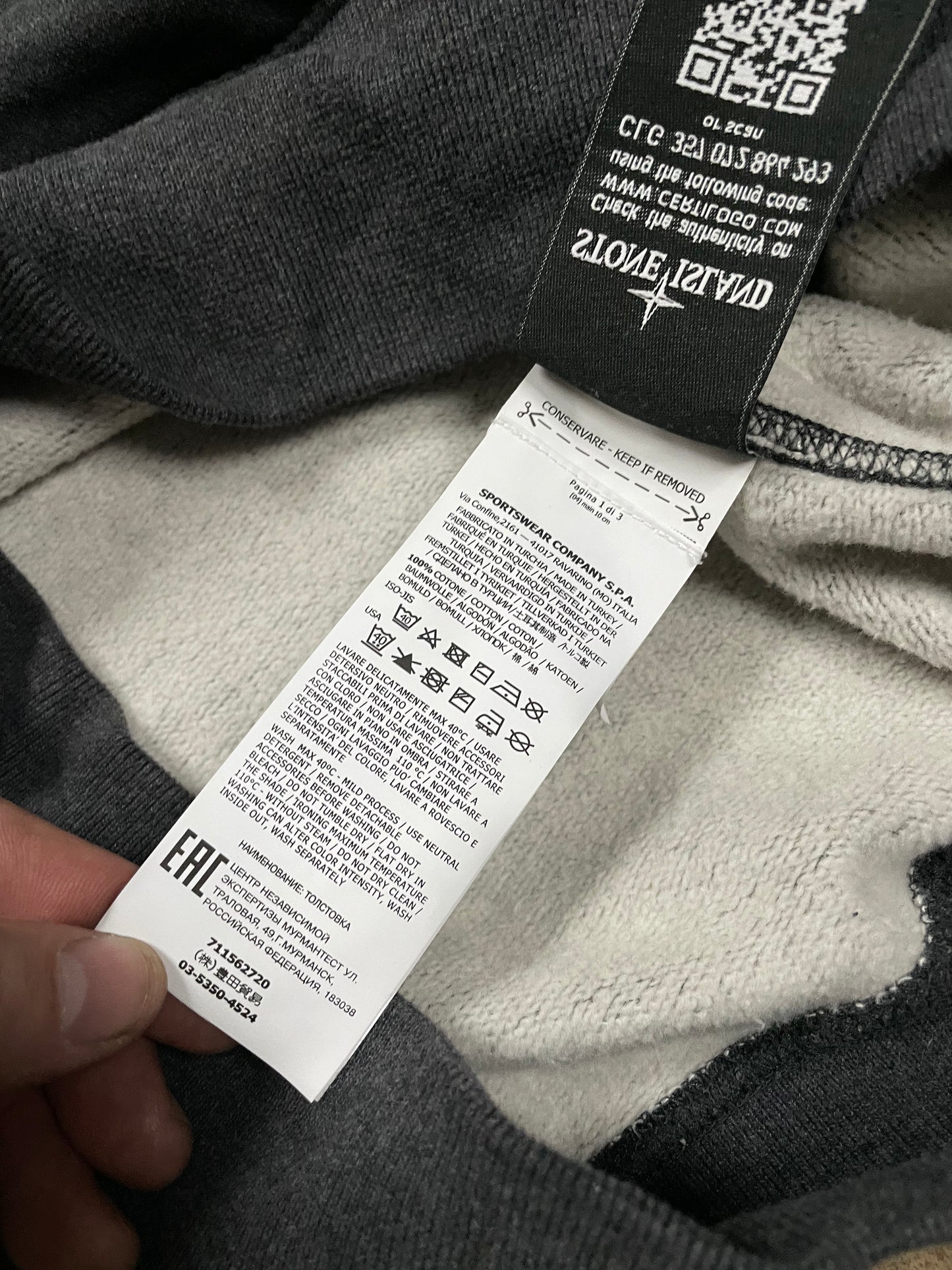 Stone Island Crewneck Grey Used Medium