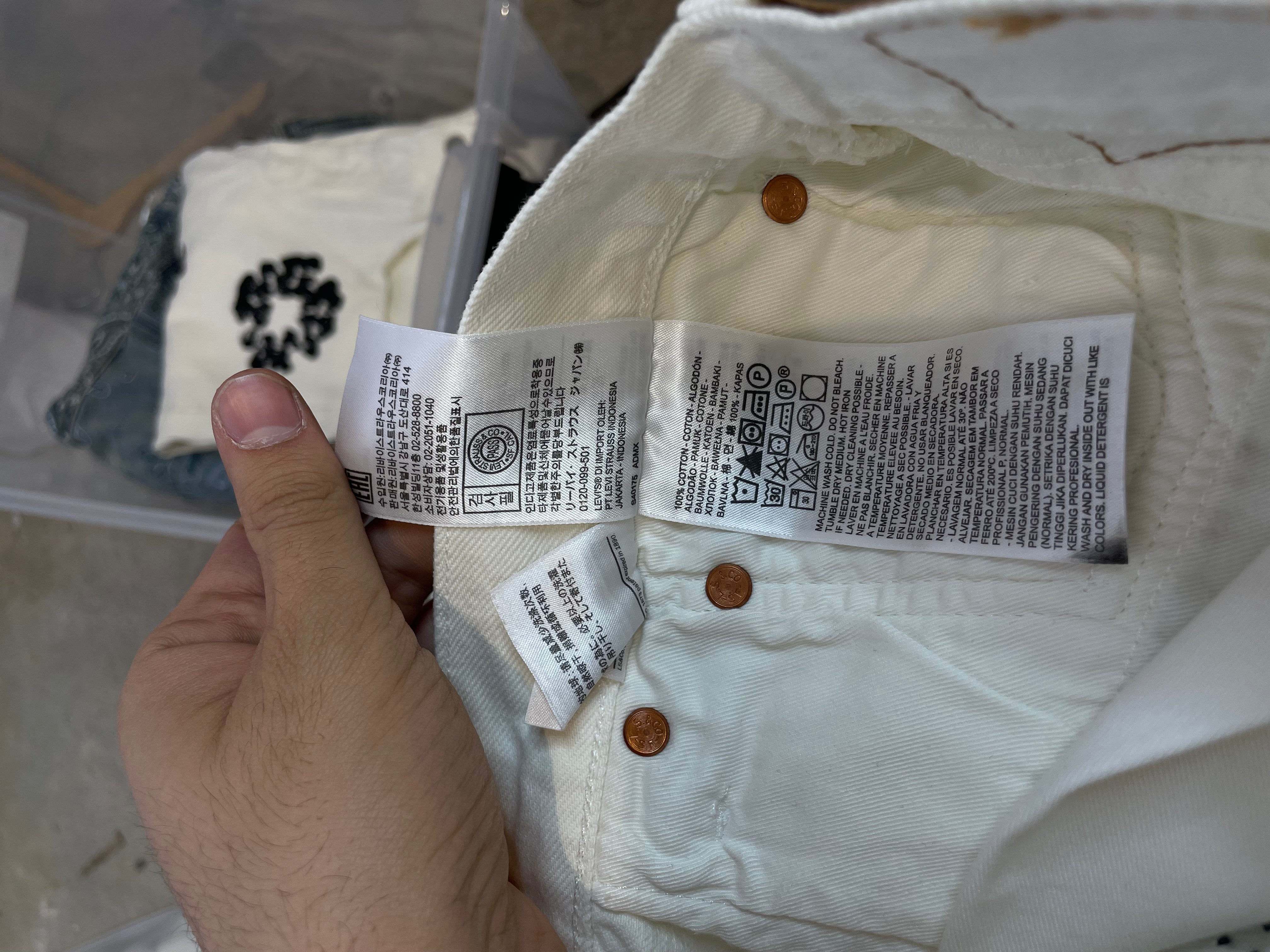 Denim Tears Studded Jeans White New 40