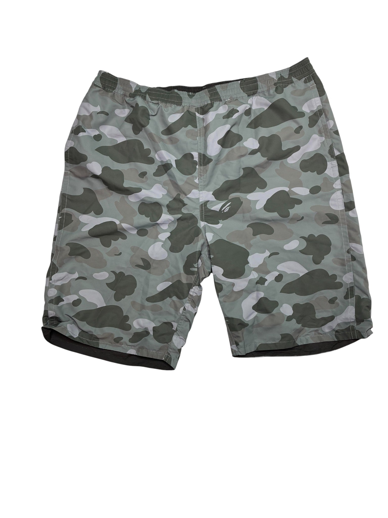 BAPE Grey Camo Swim Trunks