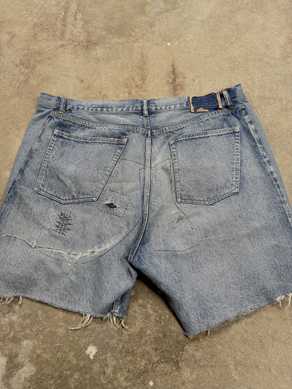 Saint Mxxxxxx Distressed Denim Shorts Used XL