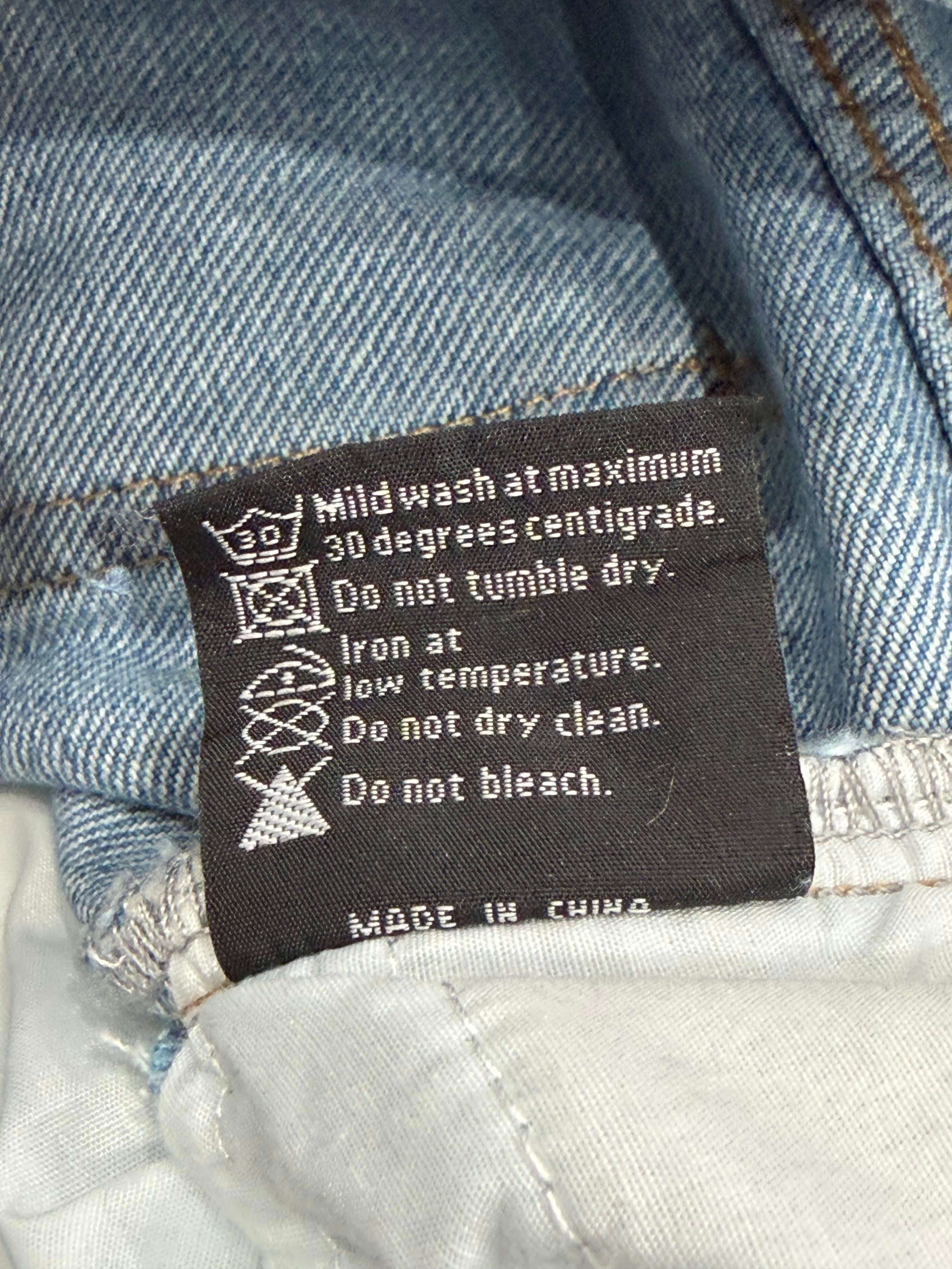 Who Decides War Easter Pink Stained Glass Light Wash Jeans