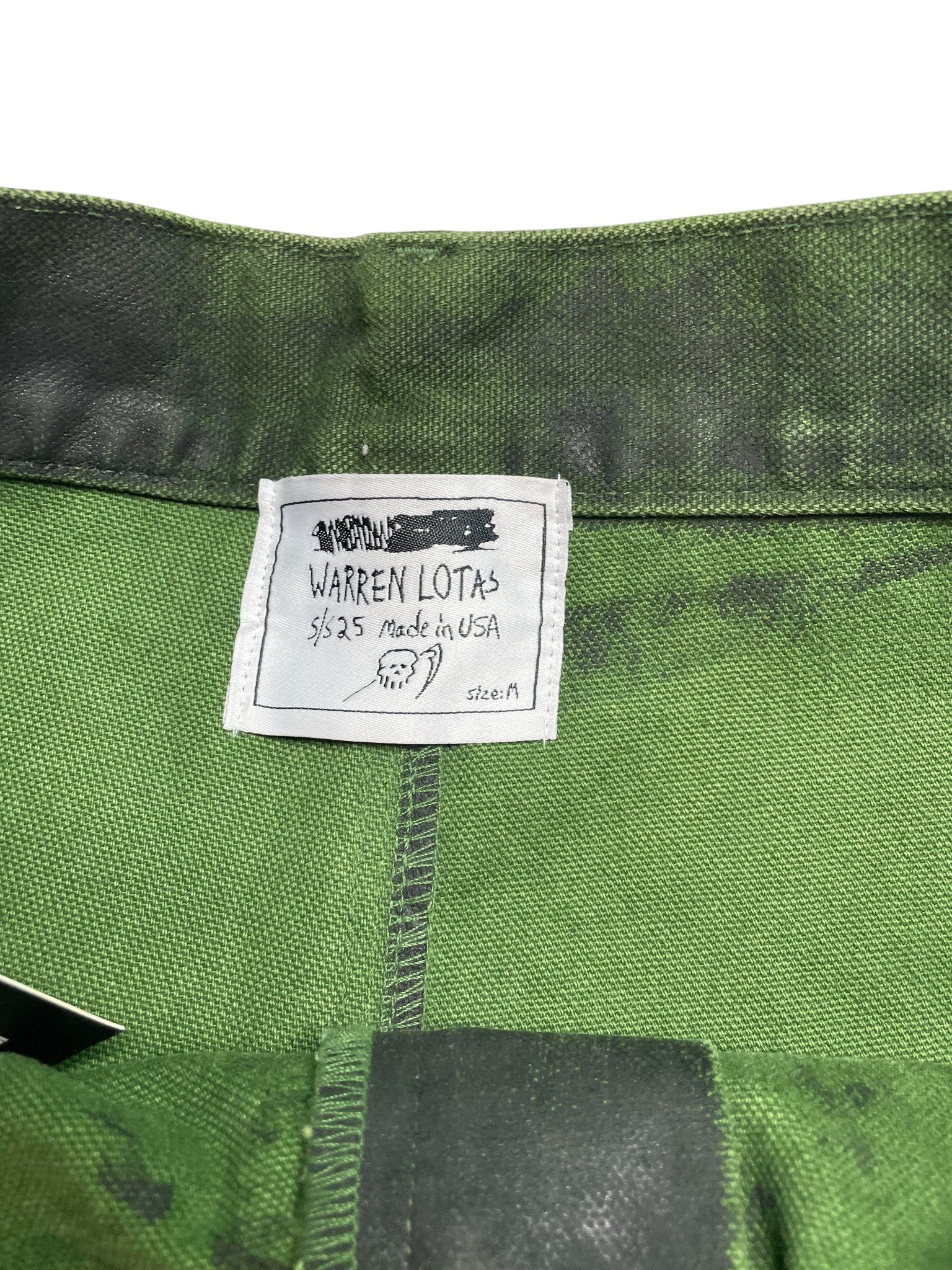 Warren Lotas Jean Green Black Serenity Shorts