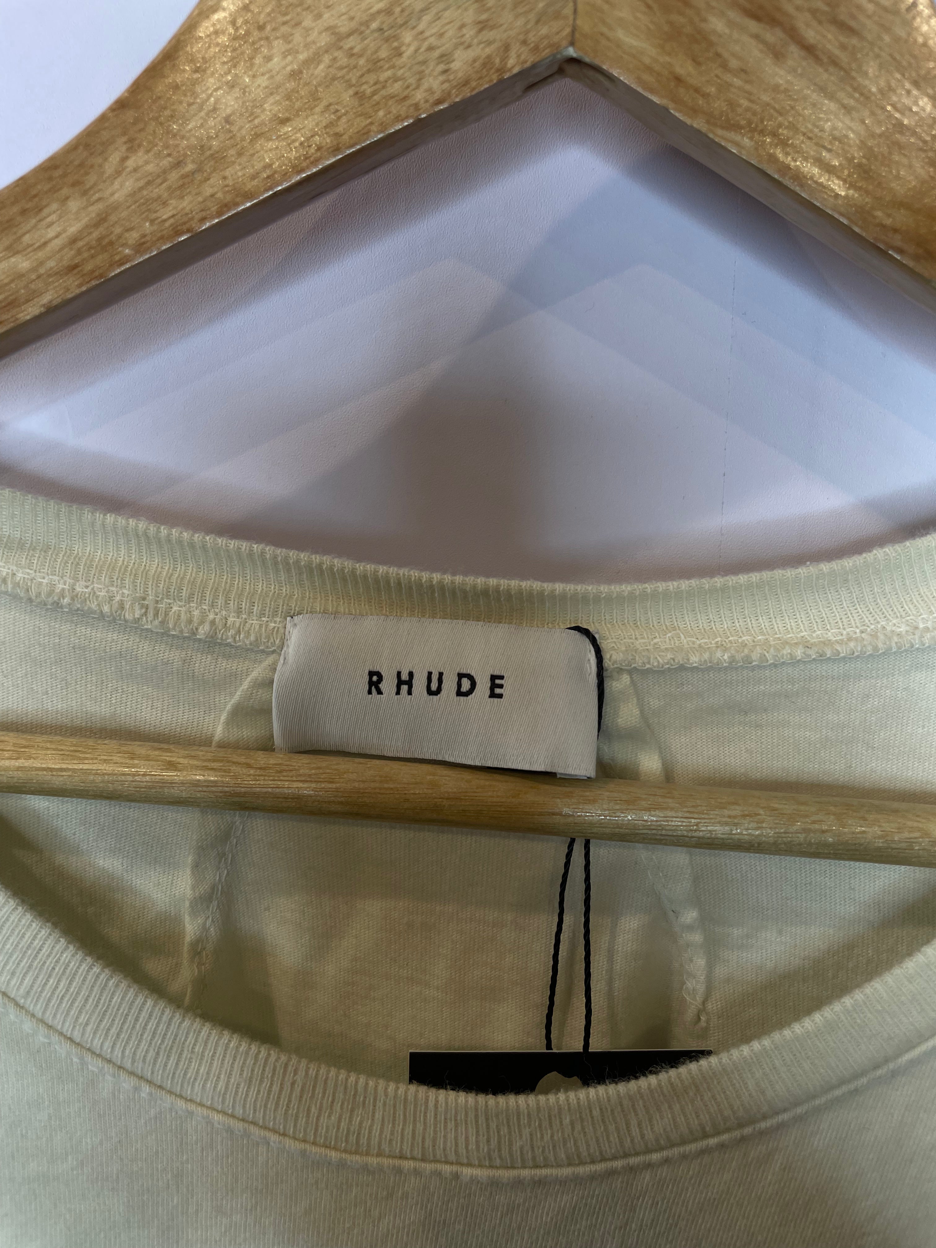 Rhude Race Car Tee Cream Used XL