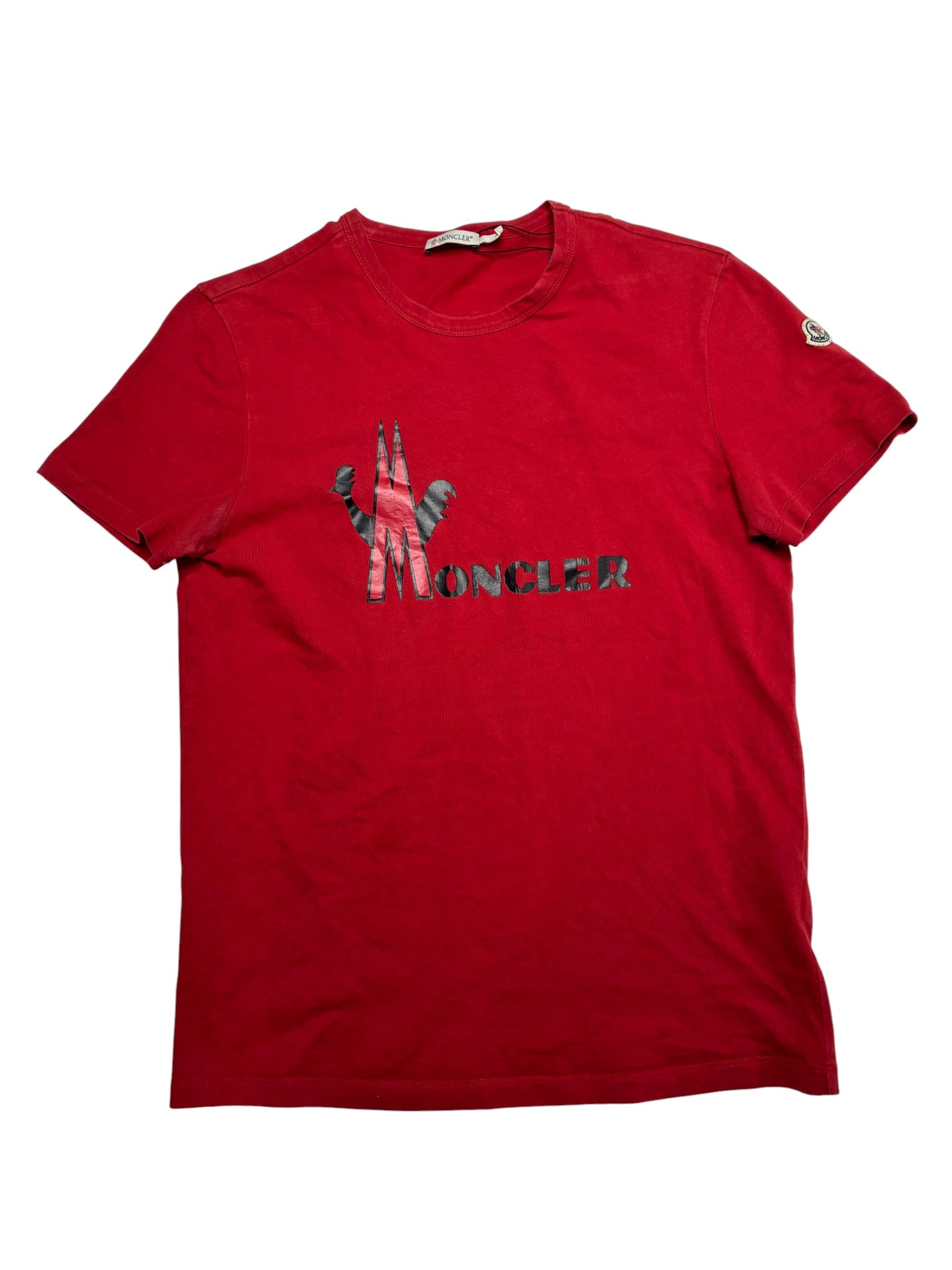 Moncler Logo Red & Black Tee