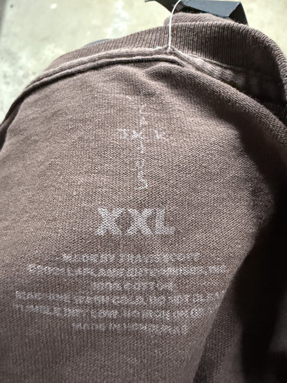 Travis Scott T Shirt Brown Fragment XXL