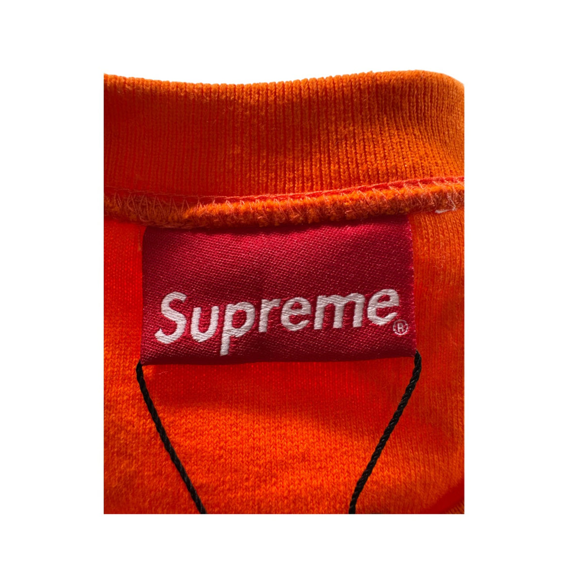 Supreme Reversible Crewneck Orange & White Sweatshirt