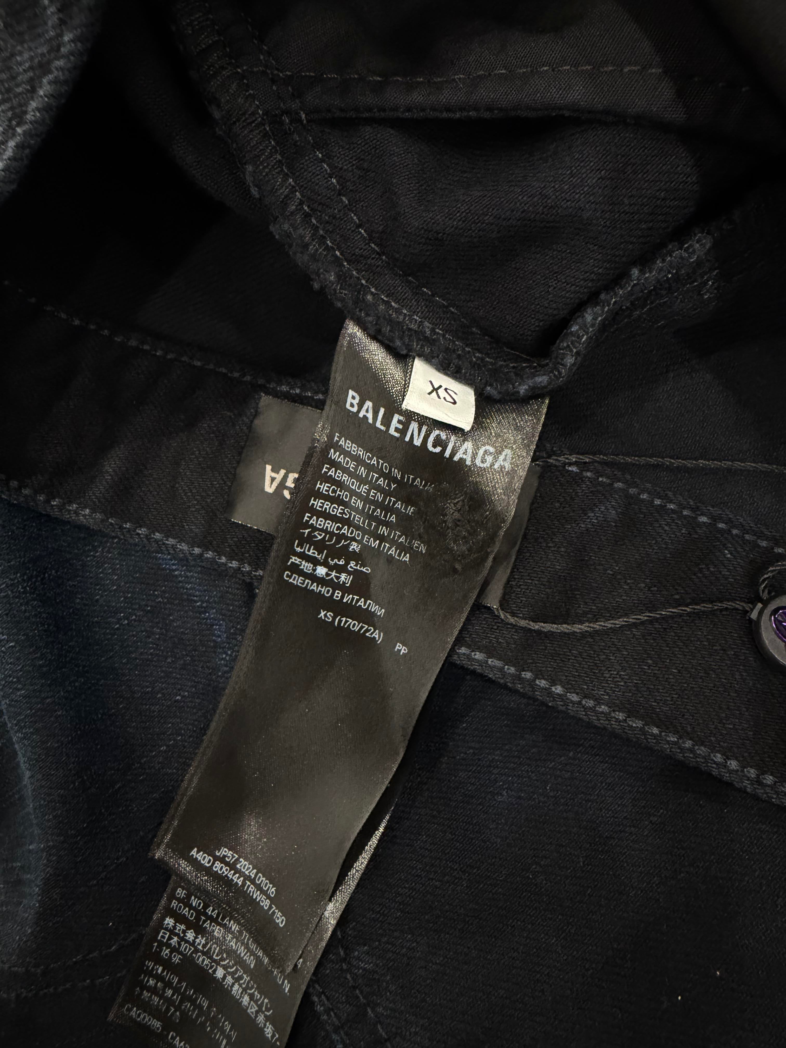 Balenciaga Blue Tie Dye Double Knee Jeans
