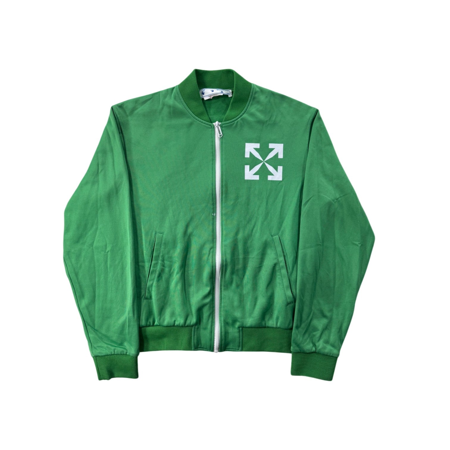 Off-White Green & White Track Jacket