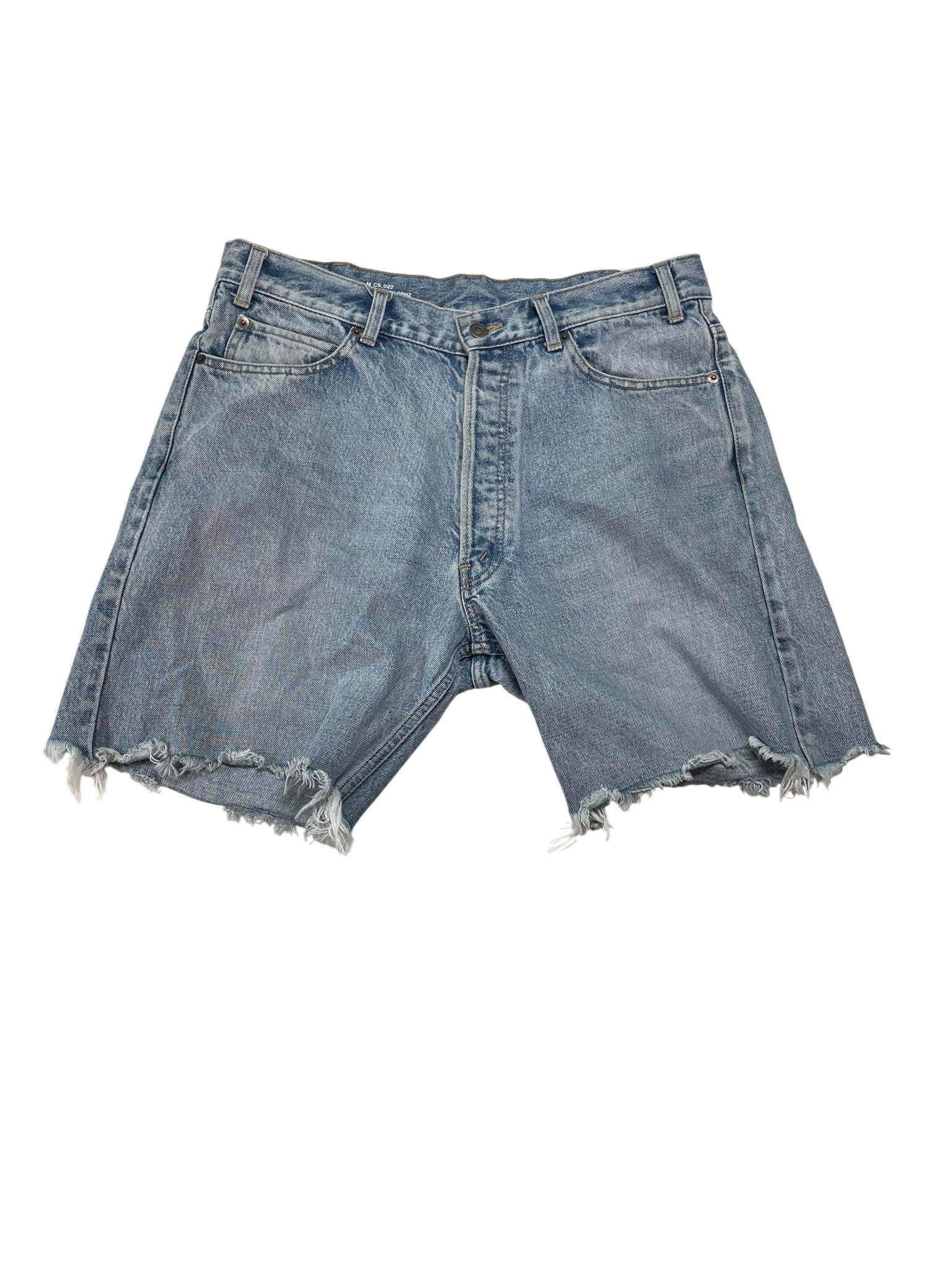 Celine Light Wash Jean Shorts