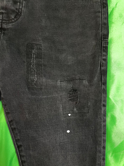 Purple Brand Ripped Black Jeans