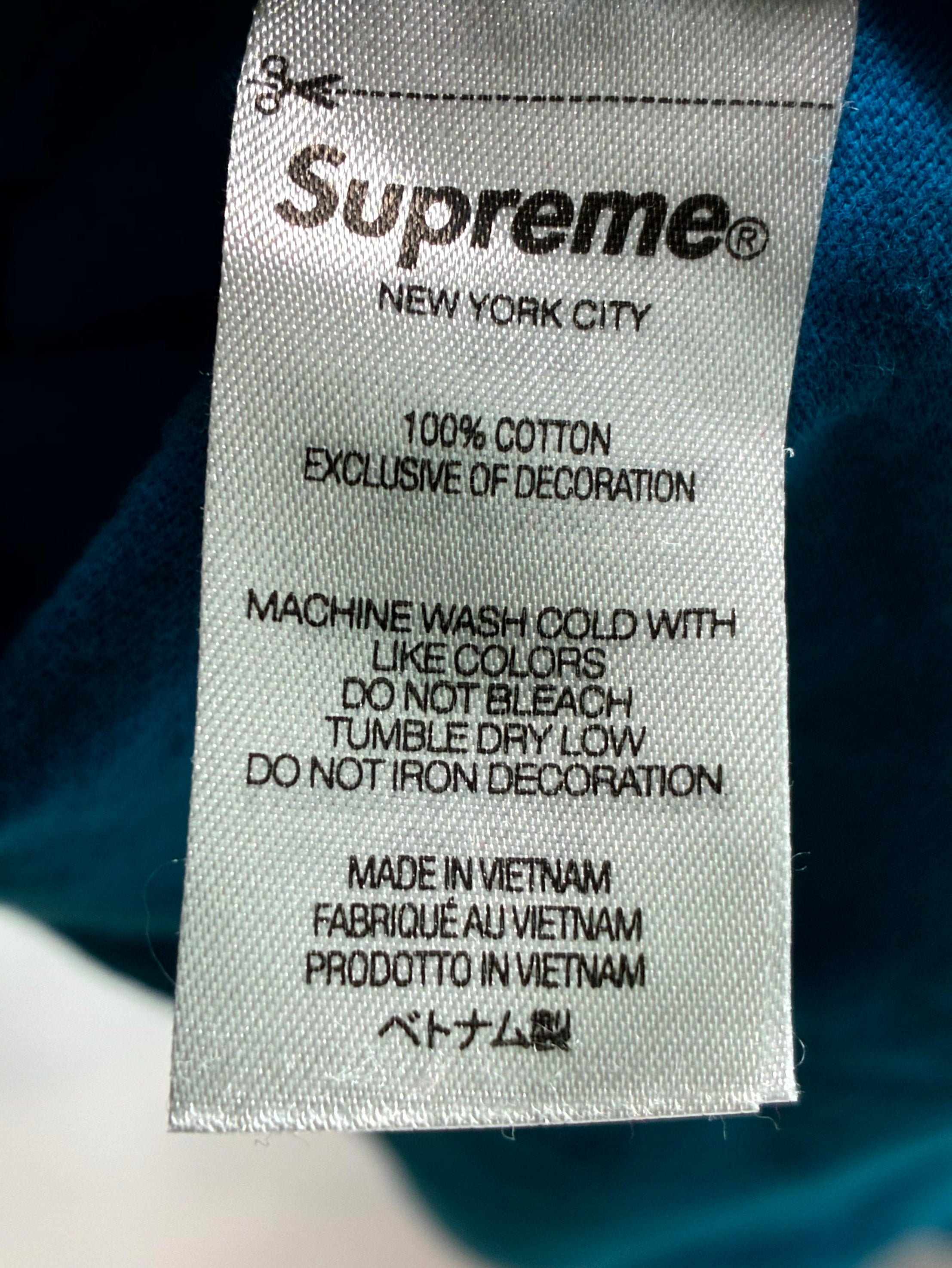 Supreme Small Box Logo Blue & Red Tee