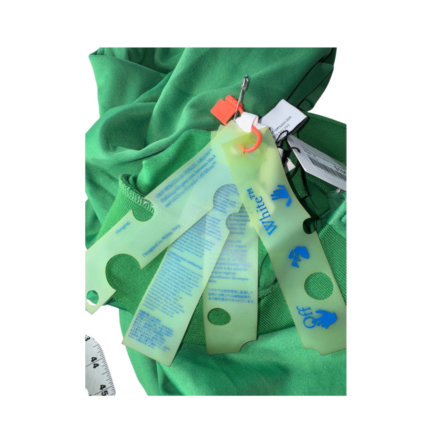Off-White Green & White Track Jacket