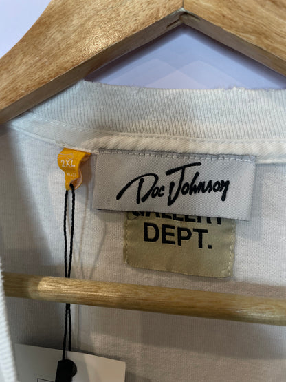 Gallery Dept Tee White Doc Johnson Pink Used XXL