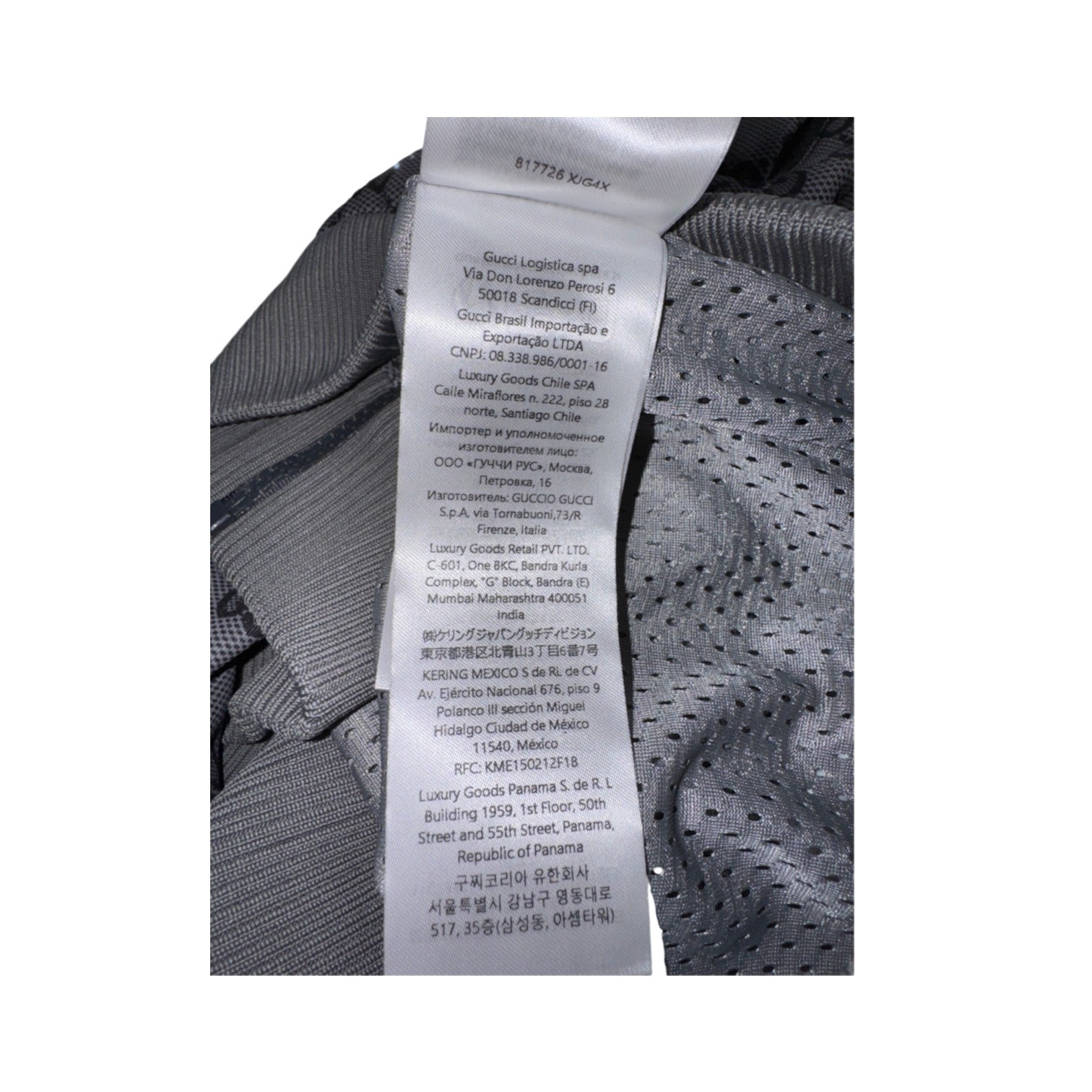 Gucci Zip Up Grey Monogram Light Neoprene Hoodie