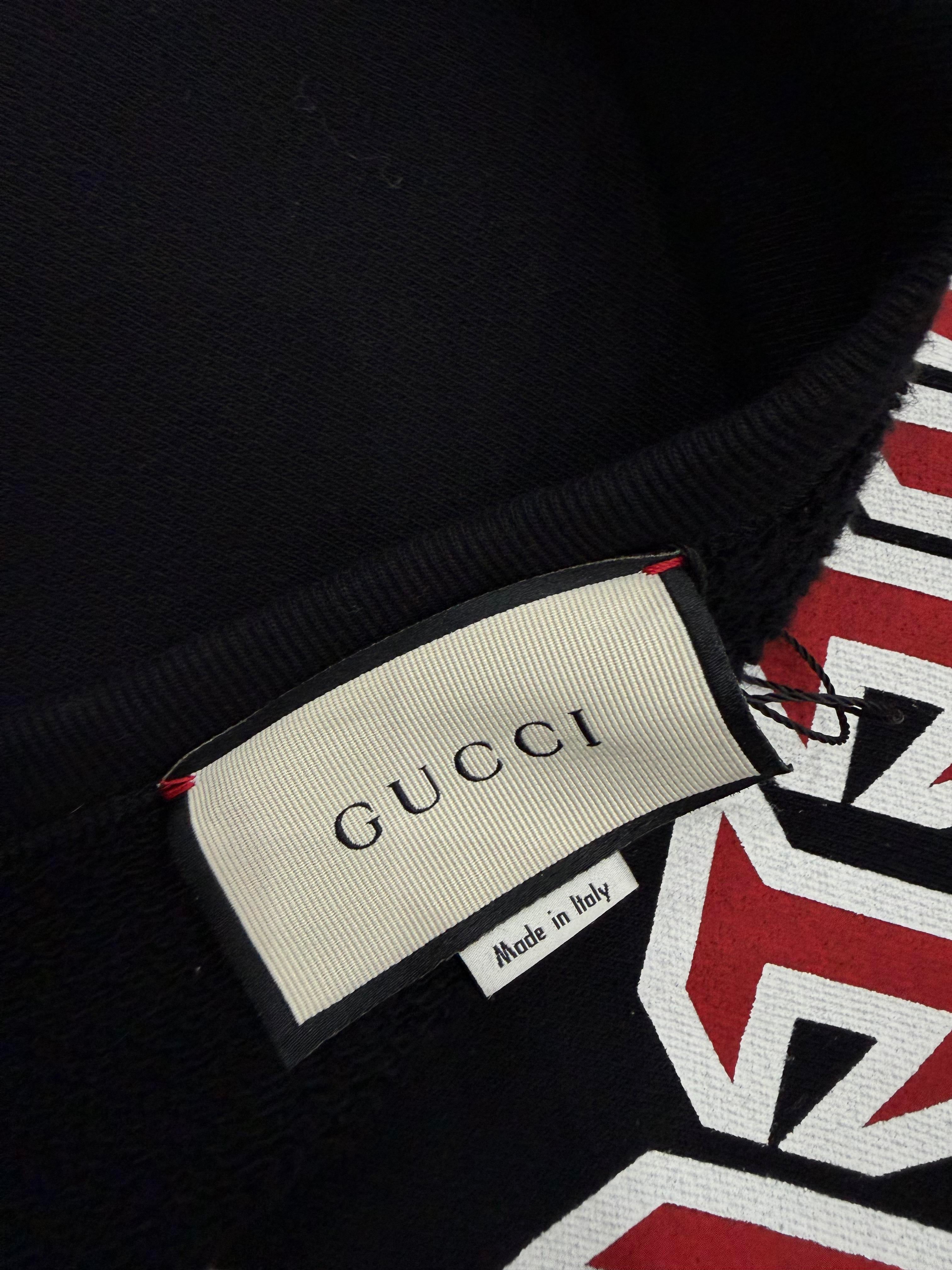 Gucci Black & Red Chest Crewneck