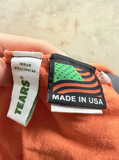 Denim Tears America Tee Orange Used Large