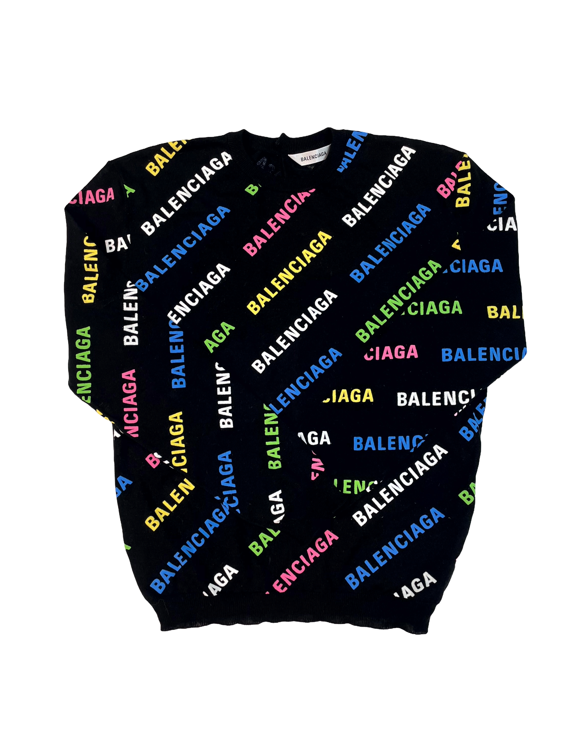 Balenciaga Women's LS Multi Color Top