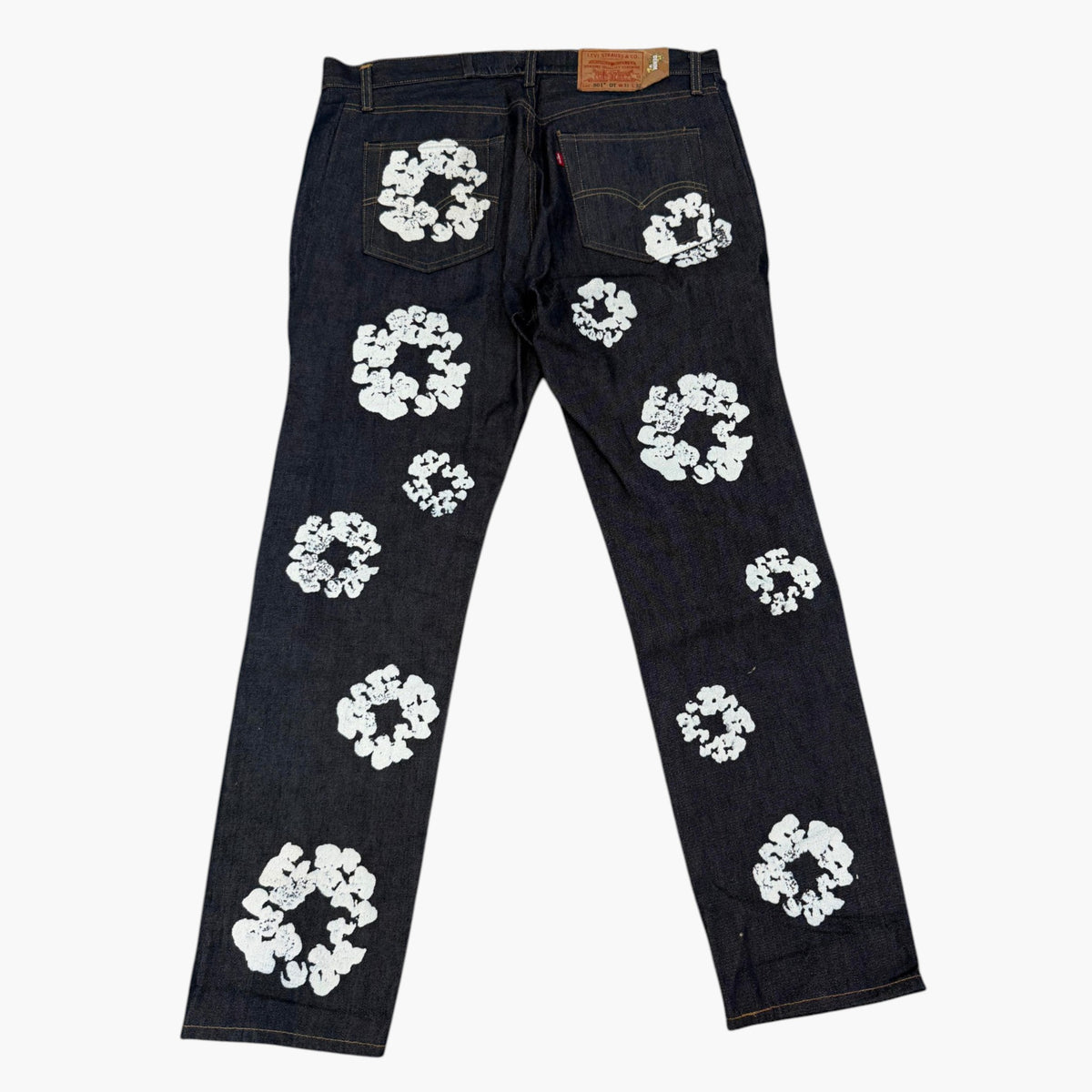 Denim Tears Selvedge Cotton Wreath Navy Jeans