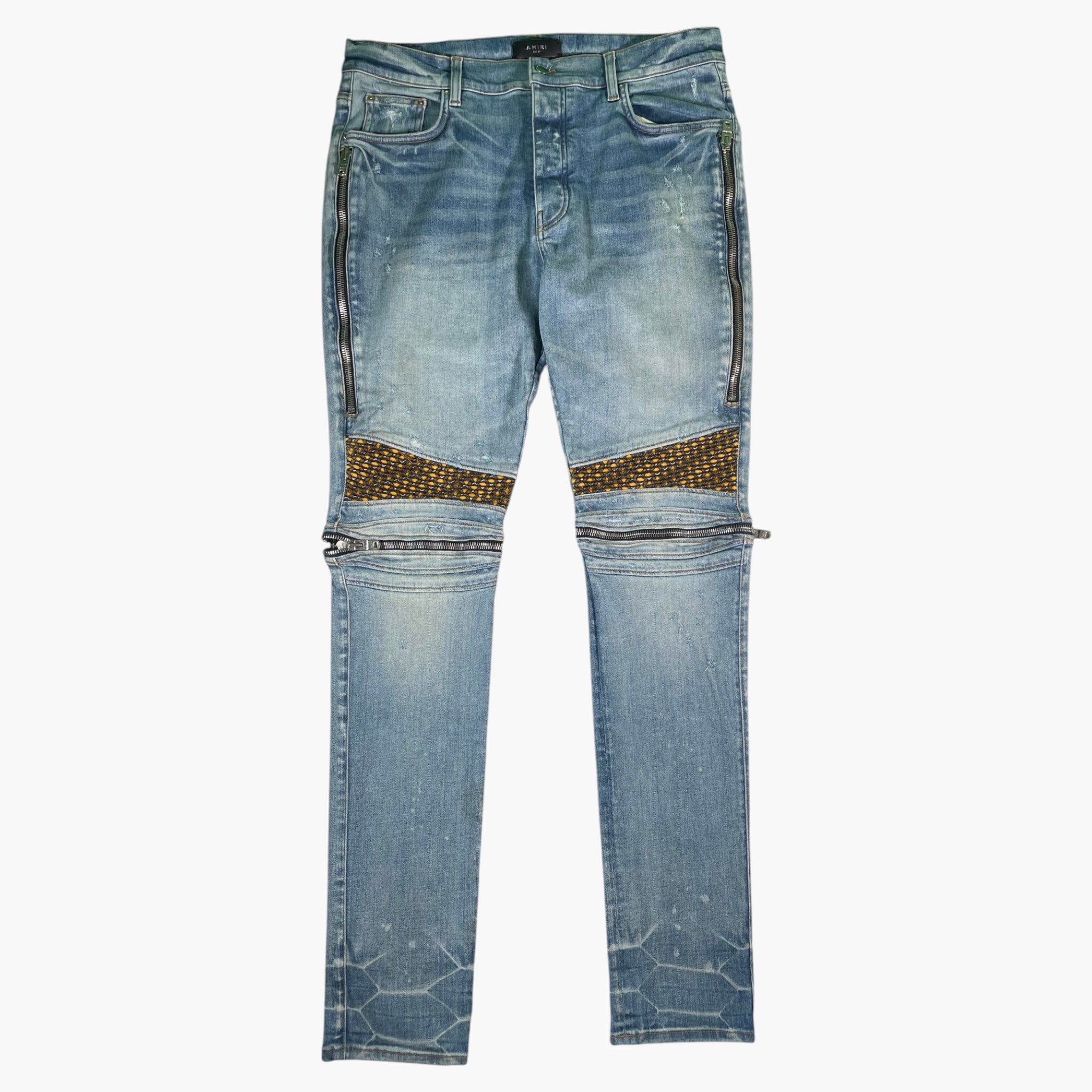 Amiri Mx2 "Honey Comb" Light Wash Jeans