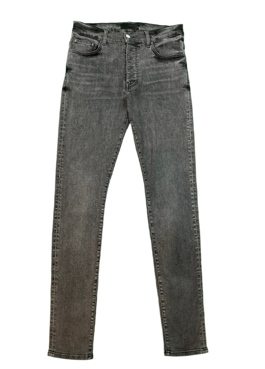 Amiri Denim Stack Light Wash Grey Jeans