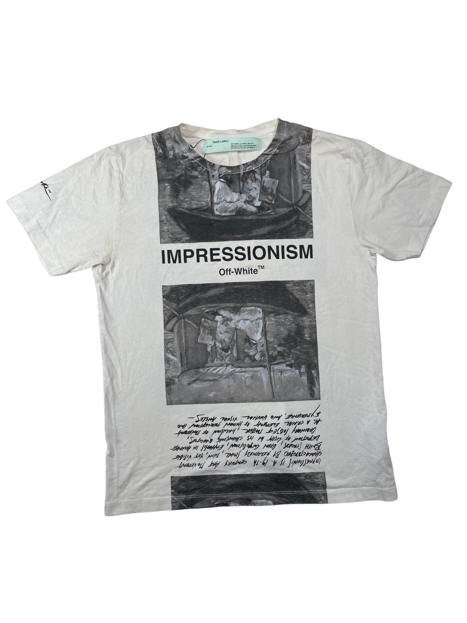 Off White 'Impressionism' White & Black Tee