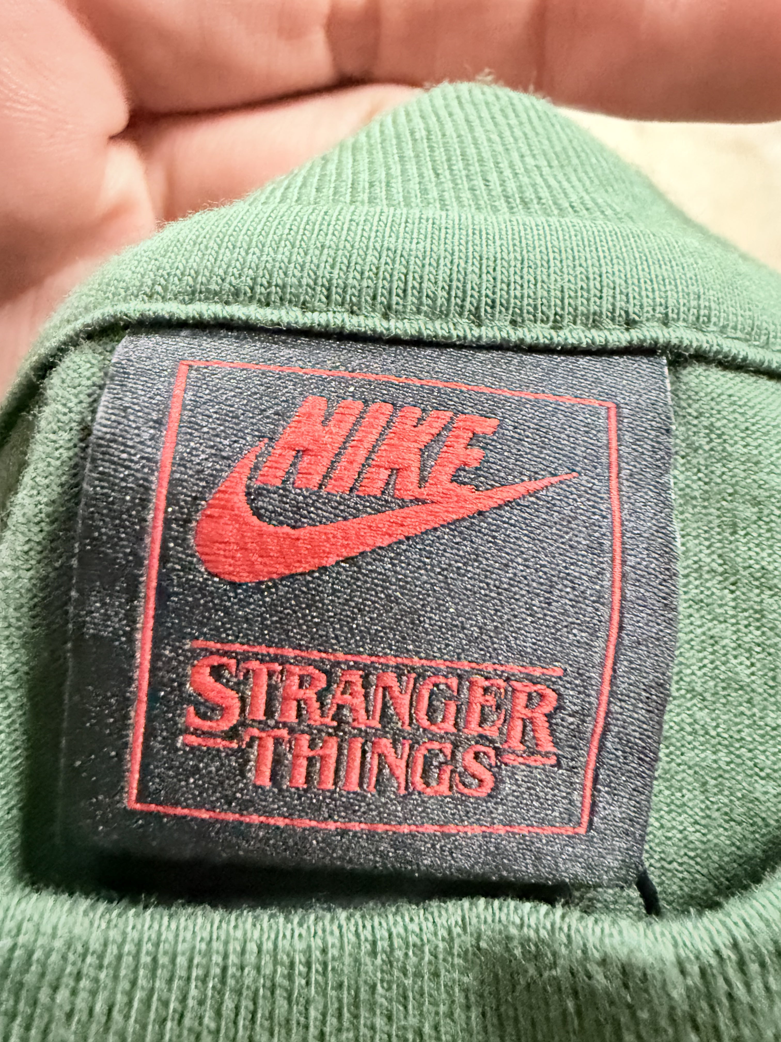 Nike Stranger Things Tee Green Medium New