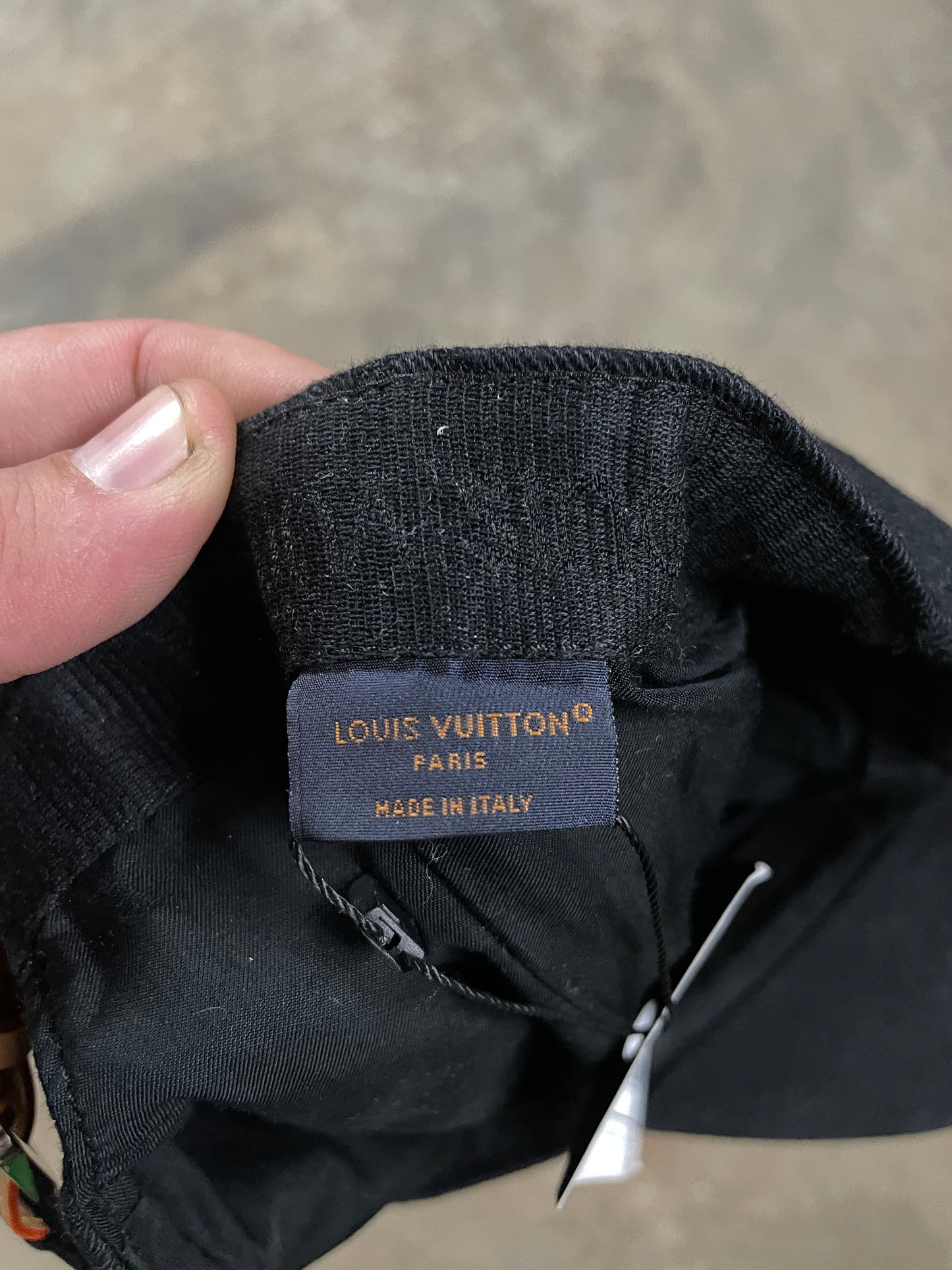 LV Black Mono Cap Black Used OSFM