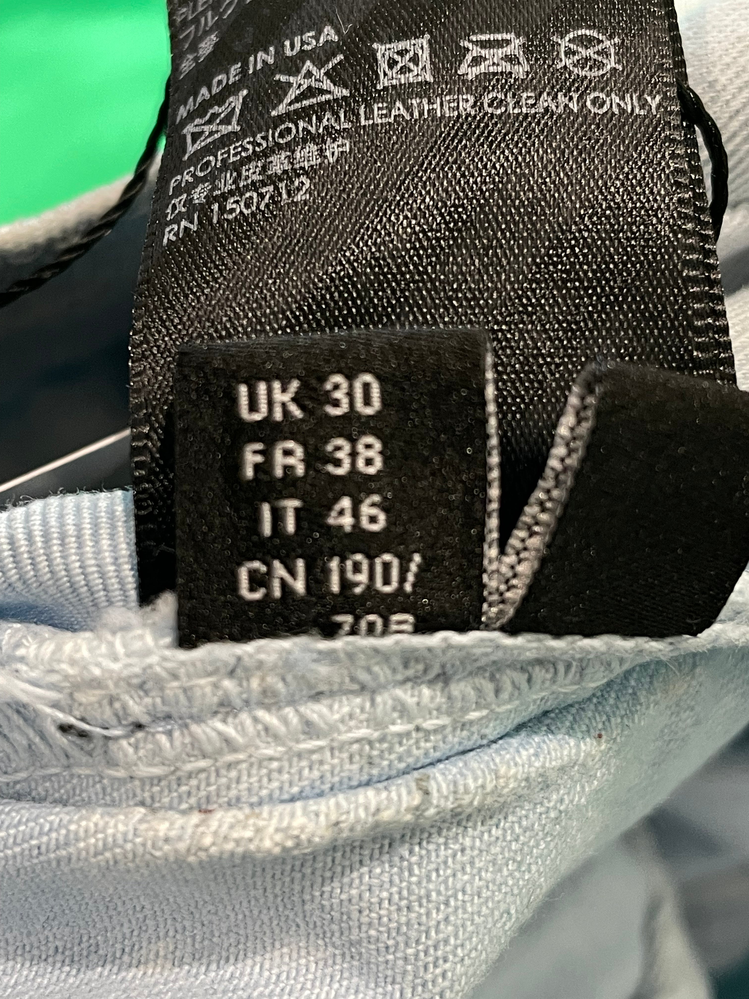 Amiri MX1 Ripped Powder Blue Jeans