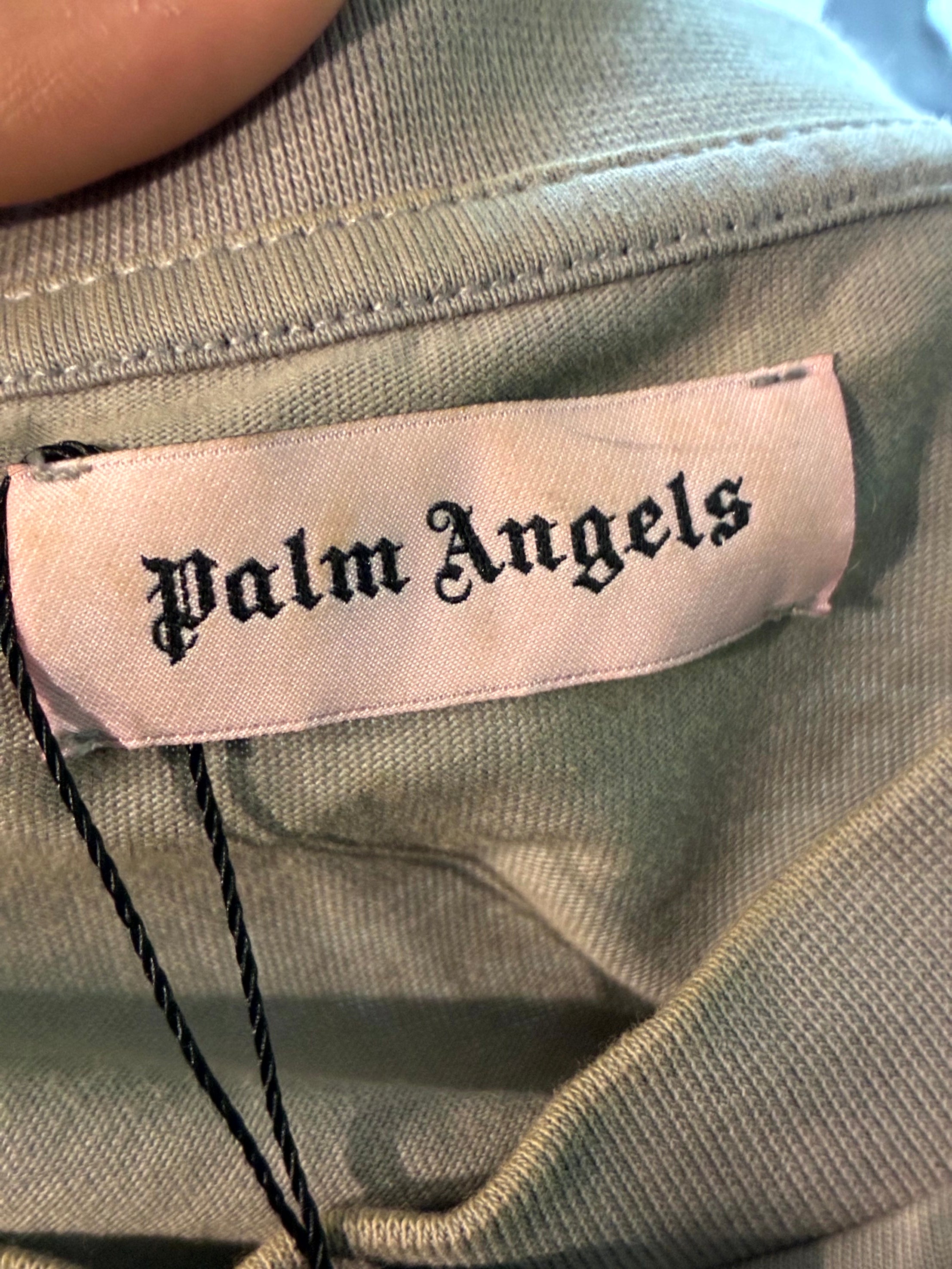 Palm Angels LS Flame Grey T-Shirt