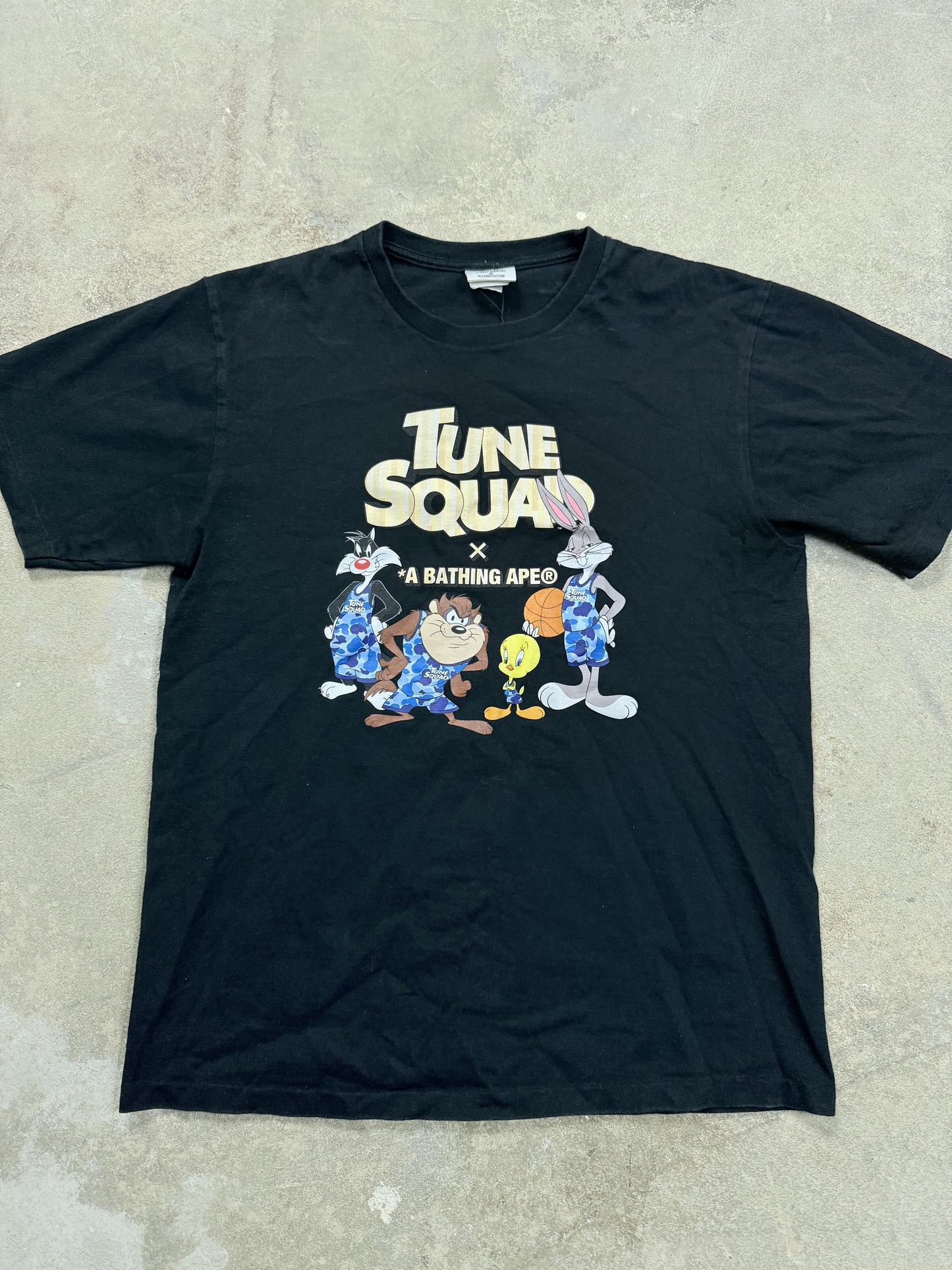 BAPE Tune Squad Tee Used Large