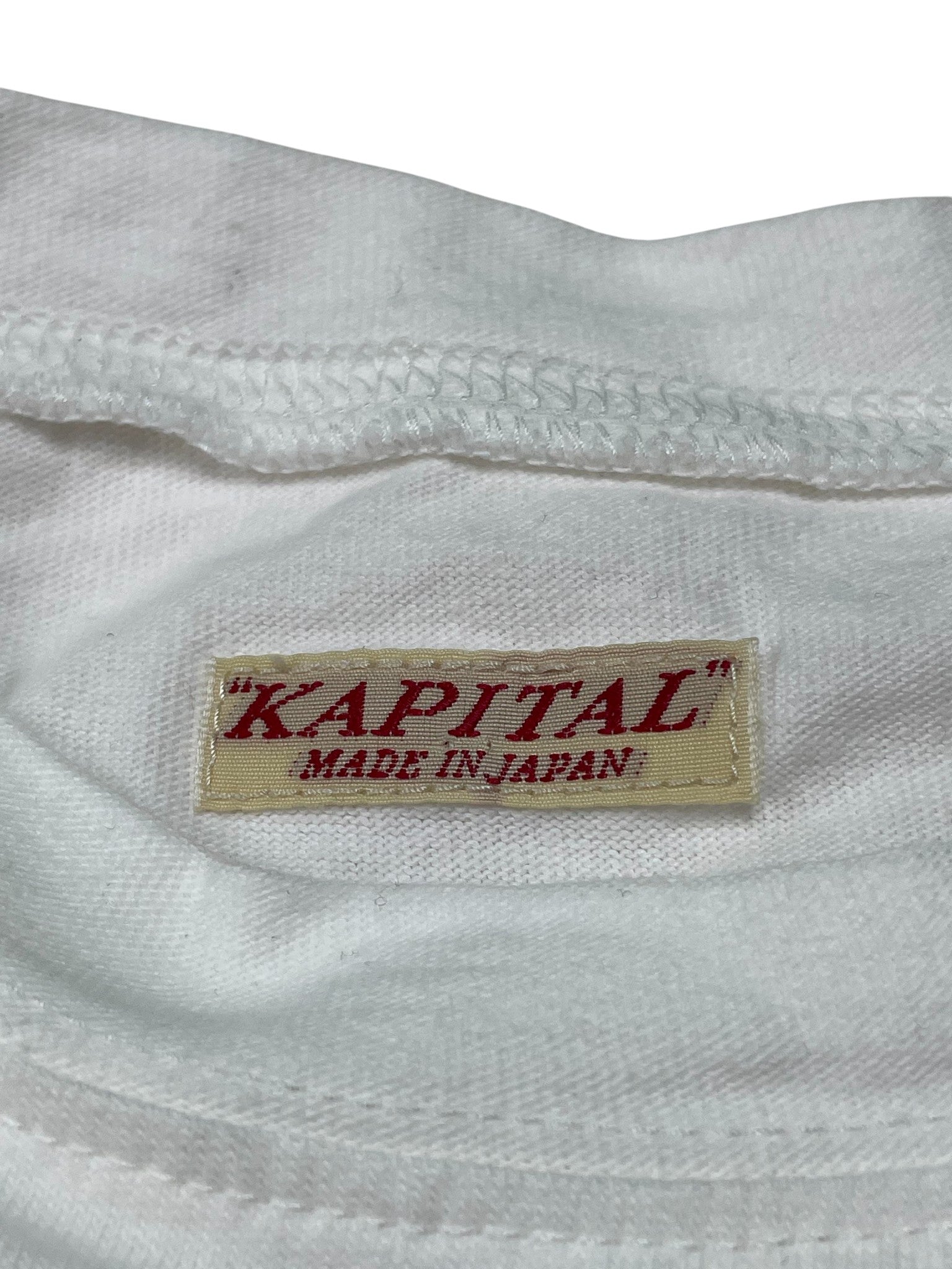 Kapital Jersey with Canoe KAPITAL Print Green T-Shirt