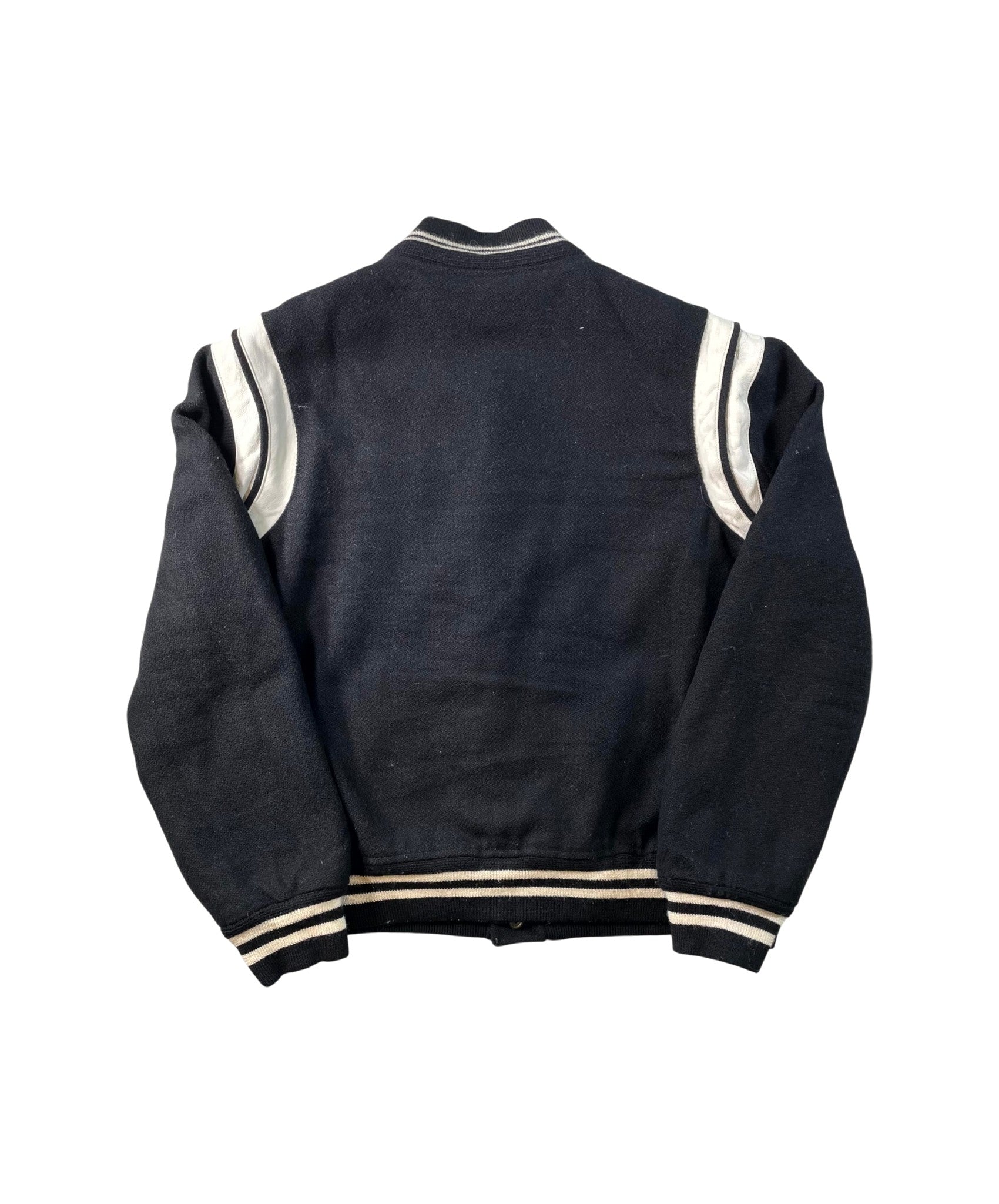 Saint Laurent Teddy Black Varsity Jacket